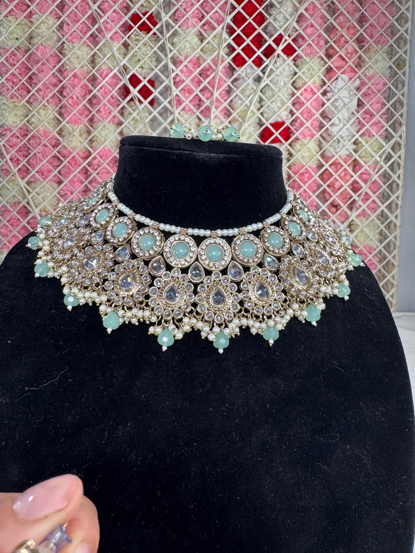 Indian jewlery set/Necklace Set/  Choker/ Bollywood Jewelry/ Indian jewelry/ Pakistani necklace/ punjabi necklace/bridal/