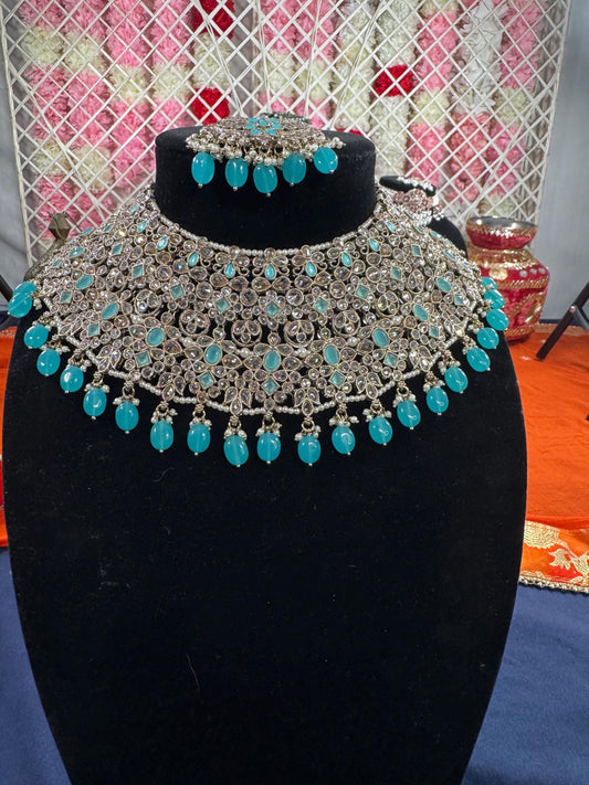 Indian jewlery set/Necklace Set/  Choker/ Bollywood Jewelry/ Indian jewelry/ Pakistani necklace/ punjabi necklace/bridal/