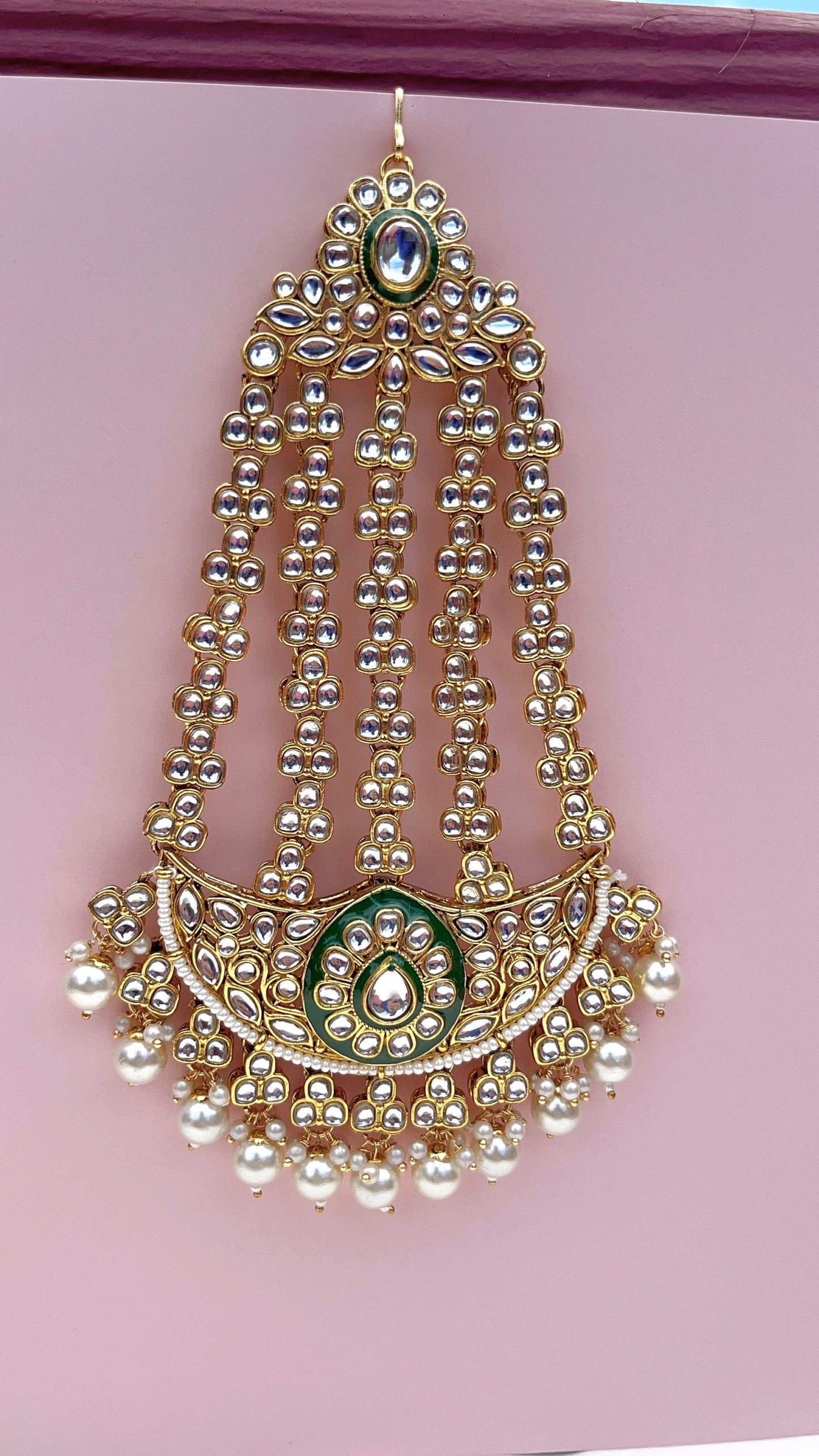 Tikka| head accessories | side tikka| Pakistani jewelry | Indian jewelry head wear| tikka headpiece| Punjabi tikka| Indian headwear jhoomer