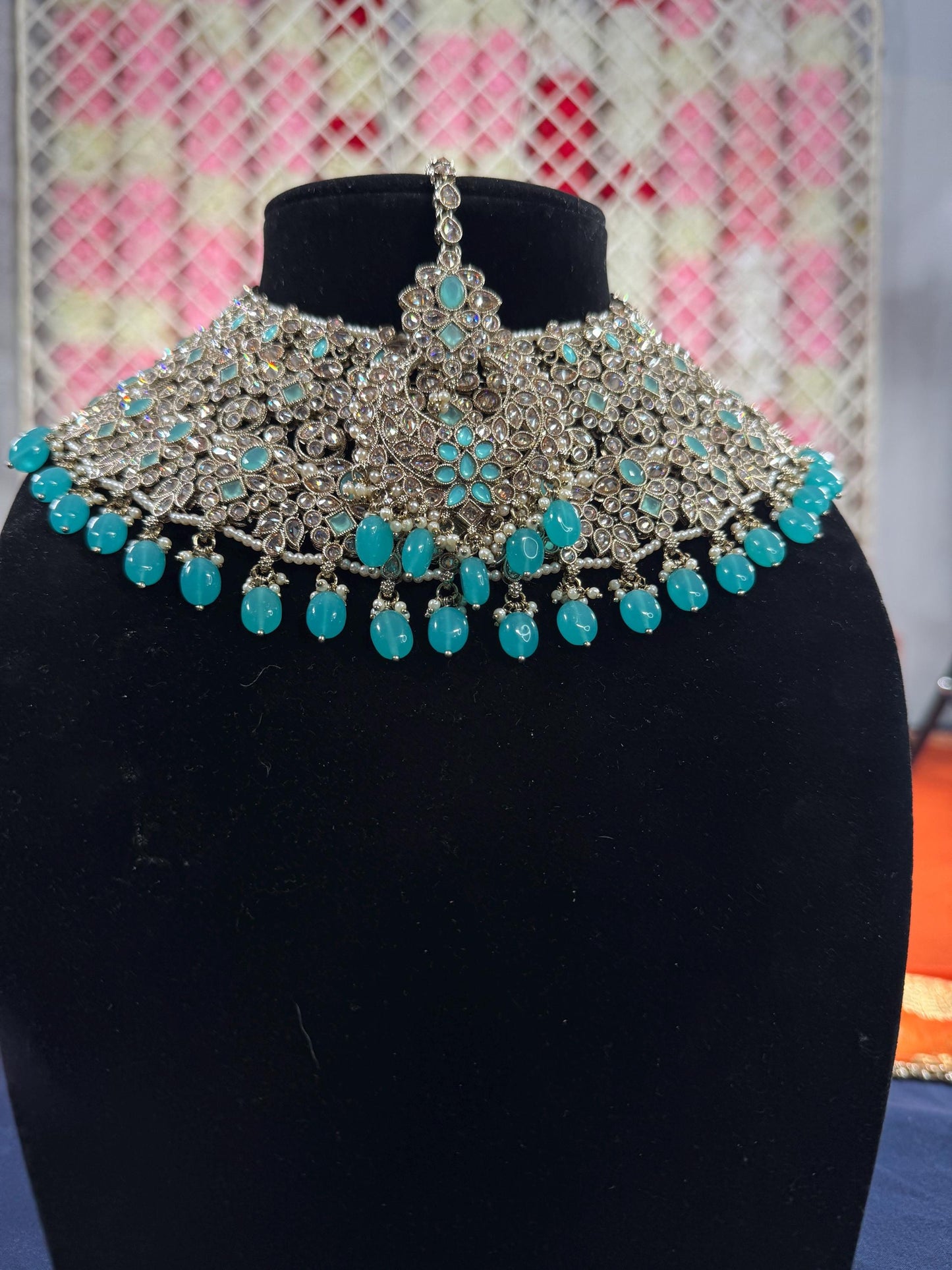 Indian jewlery set/Necklace Set/  Choker/ Bollywood Jewelry/ Indian jewelry/ Pakistani necklace/ punjabi necklace/bridal/