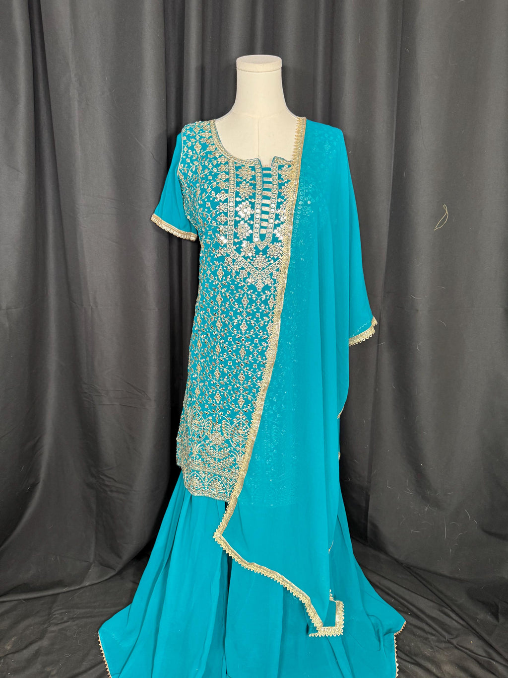 Punjabi Sharrara For Women Indian Designer, Pakistani suit, lehengha, sharara, desi clothe,Wear Chaniya Choli bollywood Style Indian outfits