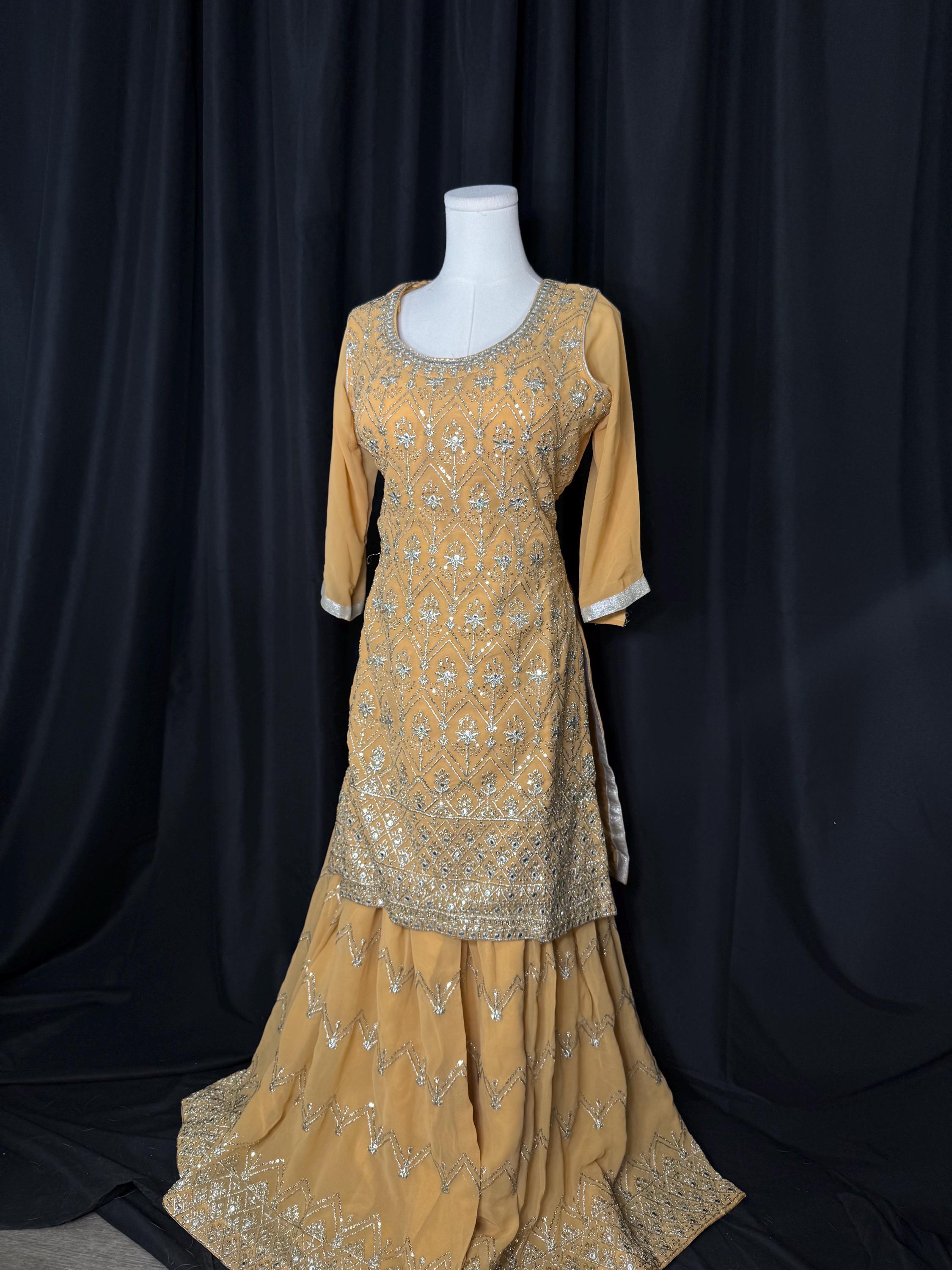 Punjabi Sharrara For Women Indian Designer Wedding Wear Party Wear function Wear Reception Wear Chaniya Choli bollywood Style Indian outfits