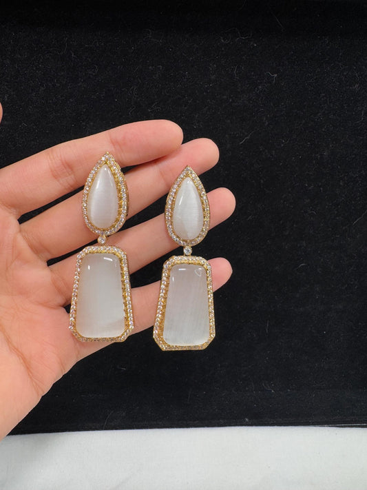 Bollywood Style Jhumka Earrings, Indian Gold Plated Hoop Earrings, Statement Ethnic Jewelry, Festive Earrings, Women's Accessories