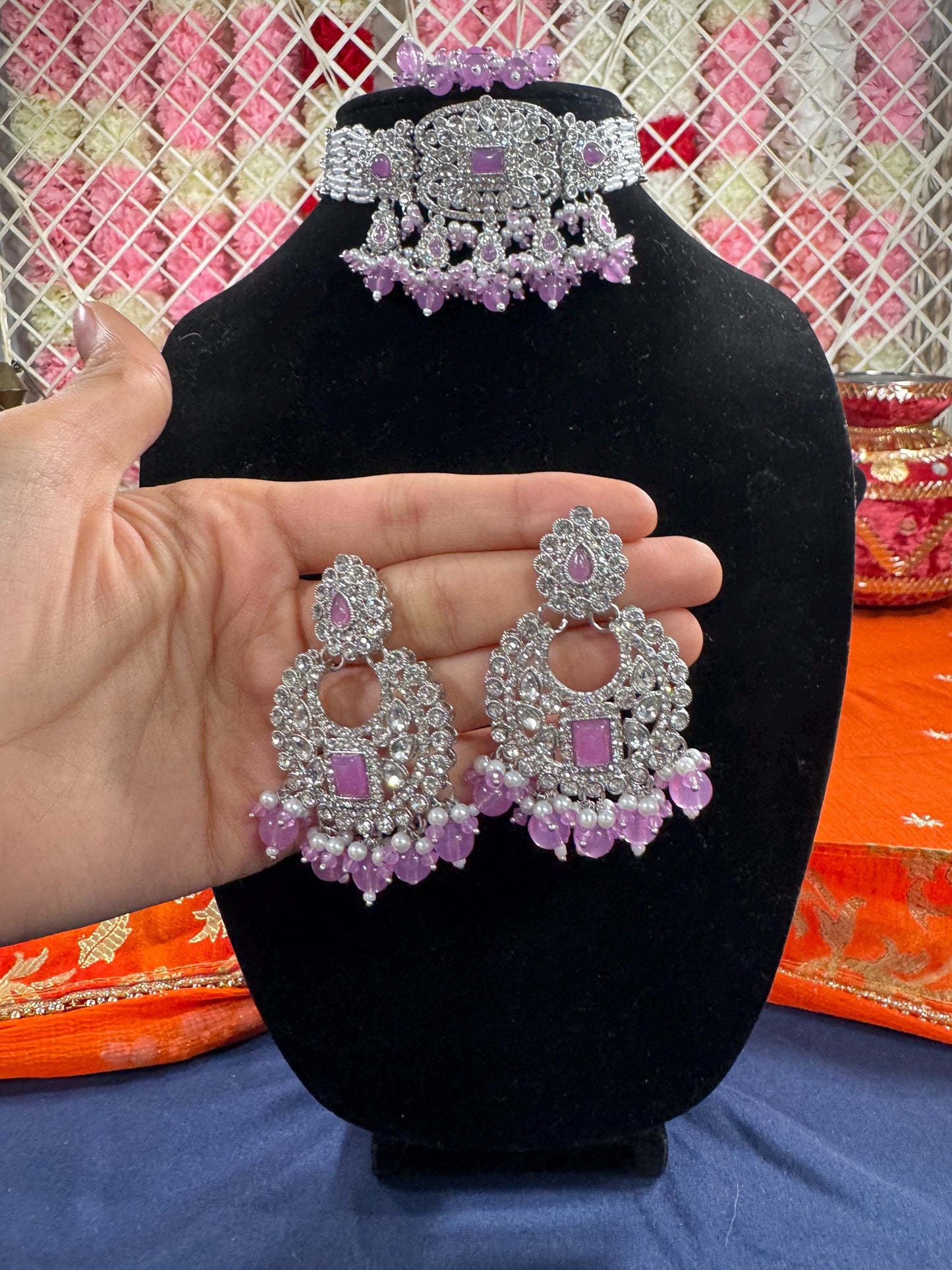 Indian jewlery set/Necklace Set/  Choker/ Bollywood Jewelry/ Indian jewelry/ Pakistani necklace/ punjabi necklace/bridal/
