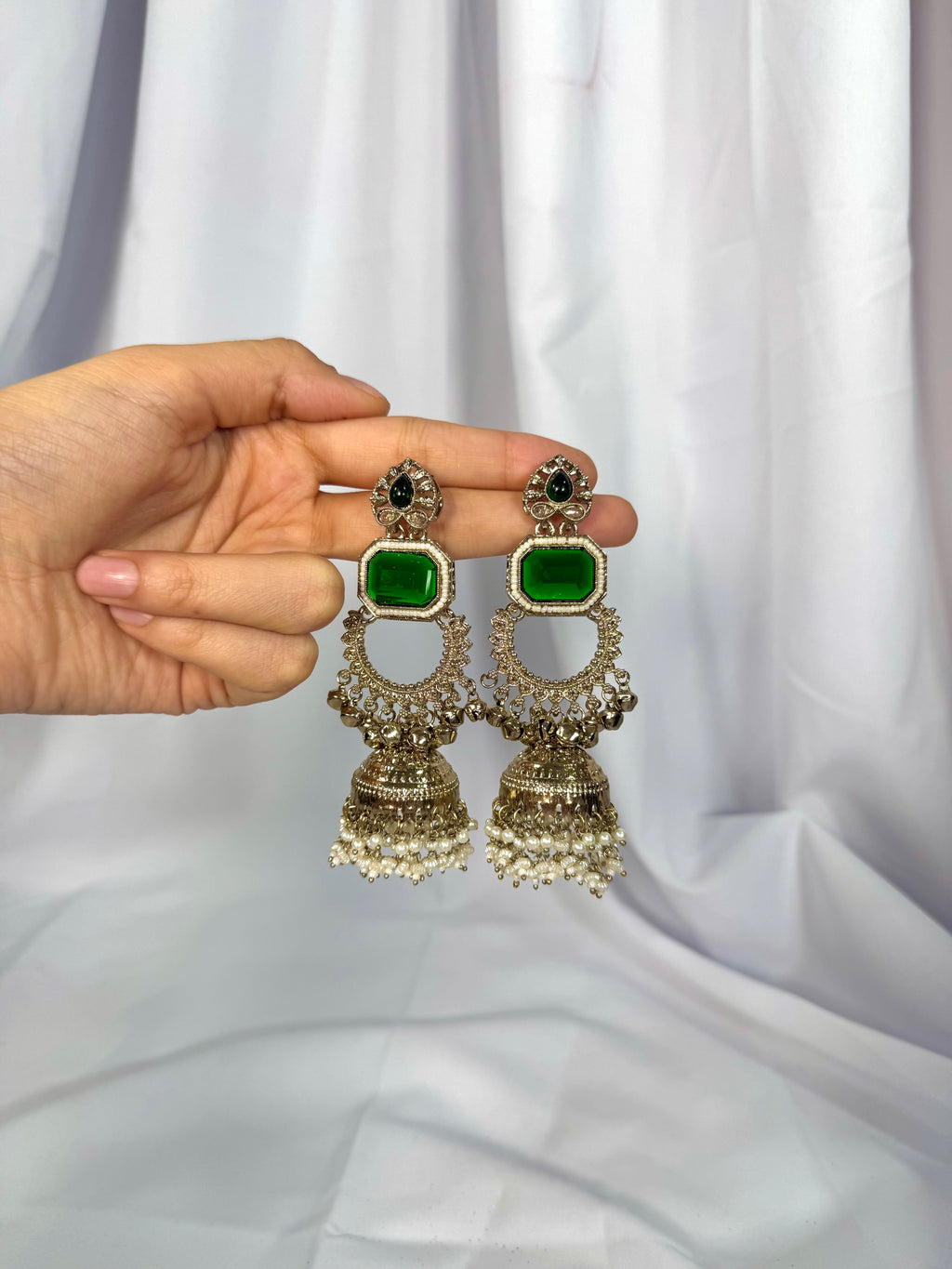 Sana earrings-Green