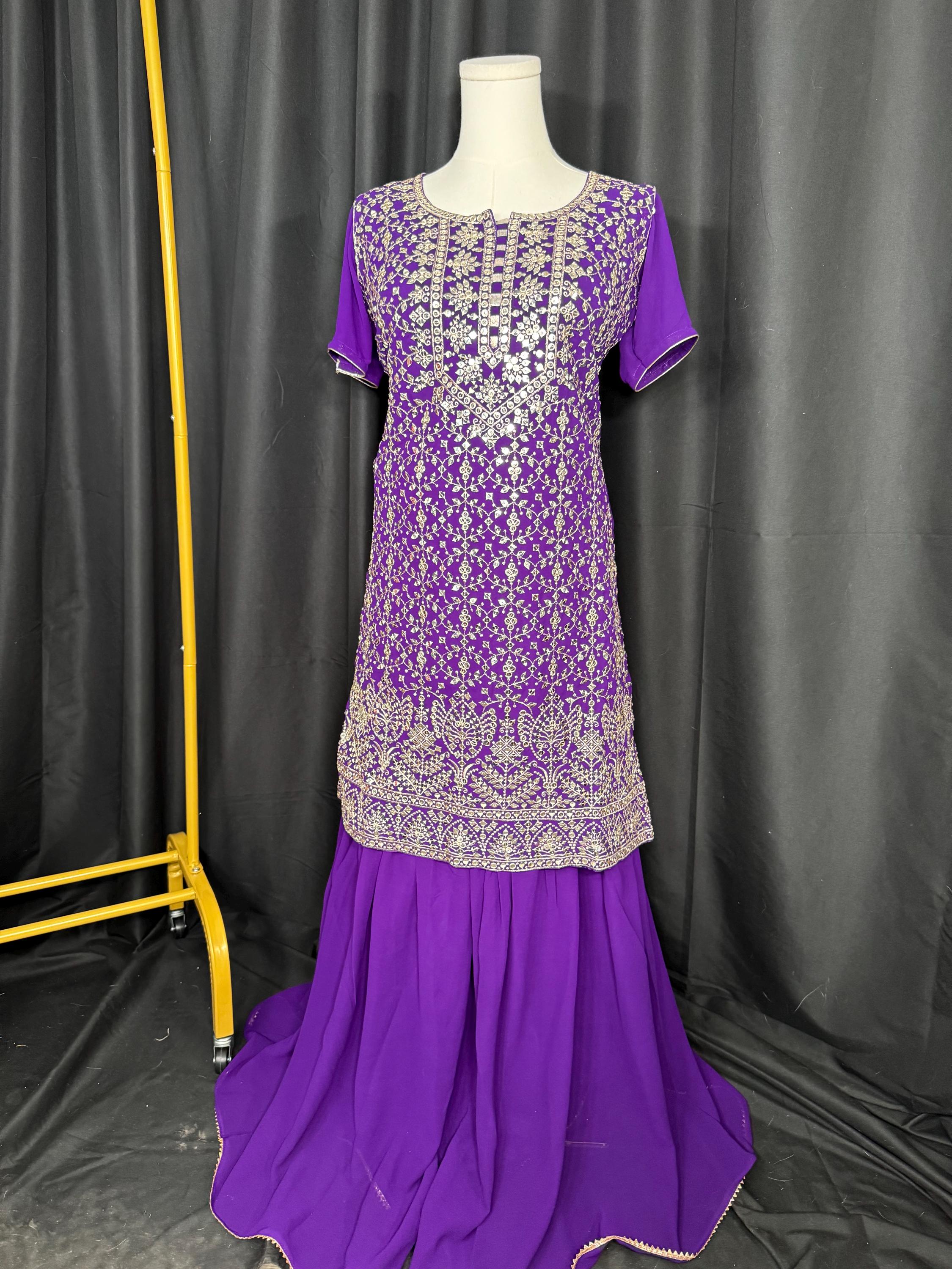 Punjabi Sharrara For Women Indian Designer Wedding Wear Party Wear function Wear Reception Wear Chaniya Choli bollywood Style Indian outfits