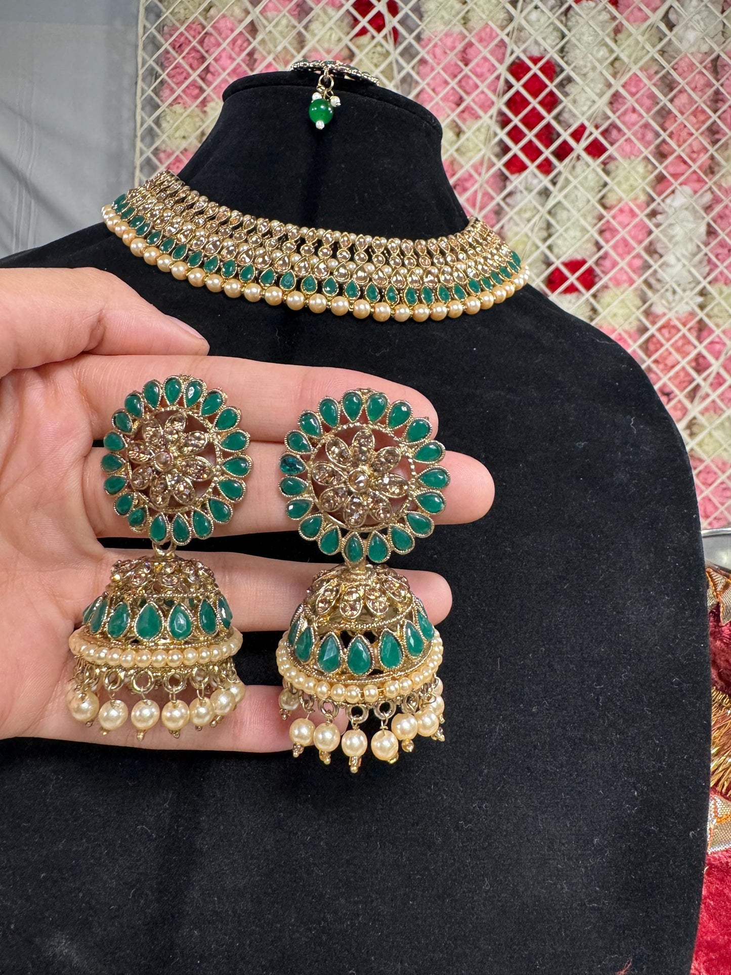 Indian jewlery set/Necklace Set/  Choker/ Bollywood Jewelry/ Indian jewelry/ Pakistani necklace/ punjabi necklace/bridal/