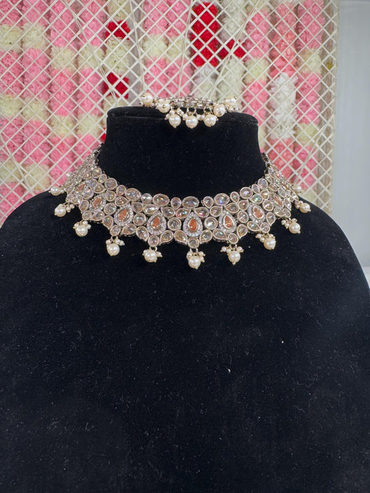 Indian jewlery set/Necklace Set/  Choker/ Bollywood Jewelry/ Indian jewelry/ Pakistani necklace/ punjabi necklace/bridal/