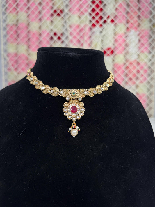 Indian jewlery set/Necklace Set/  Choker/ Bollywood Jewelry/ Indian jewelry/ Pakistani necklace/ punjabi necklace/bridal/