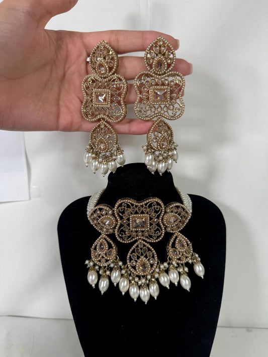 Indian jewlery set/Necklace Set/  Choker/ Bollywood Jewelry/ Indian jewelry/ Pakistani necklace/ punjabi necklace/bridal/