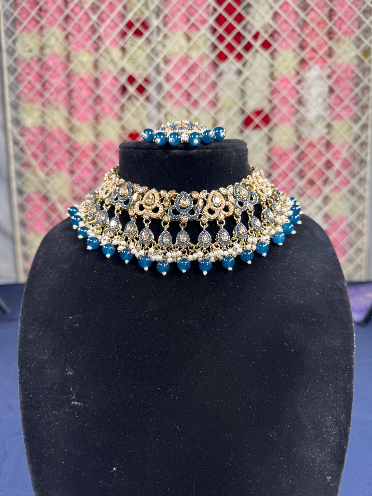 Indian jewlery set/Necklace Set/  Choker/ Bollywood Jewelry/ Indian jewelry/ Pakistani necklace/ punjabi necklace/bridal/
