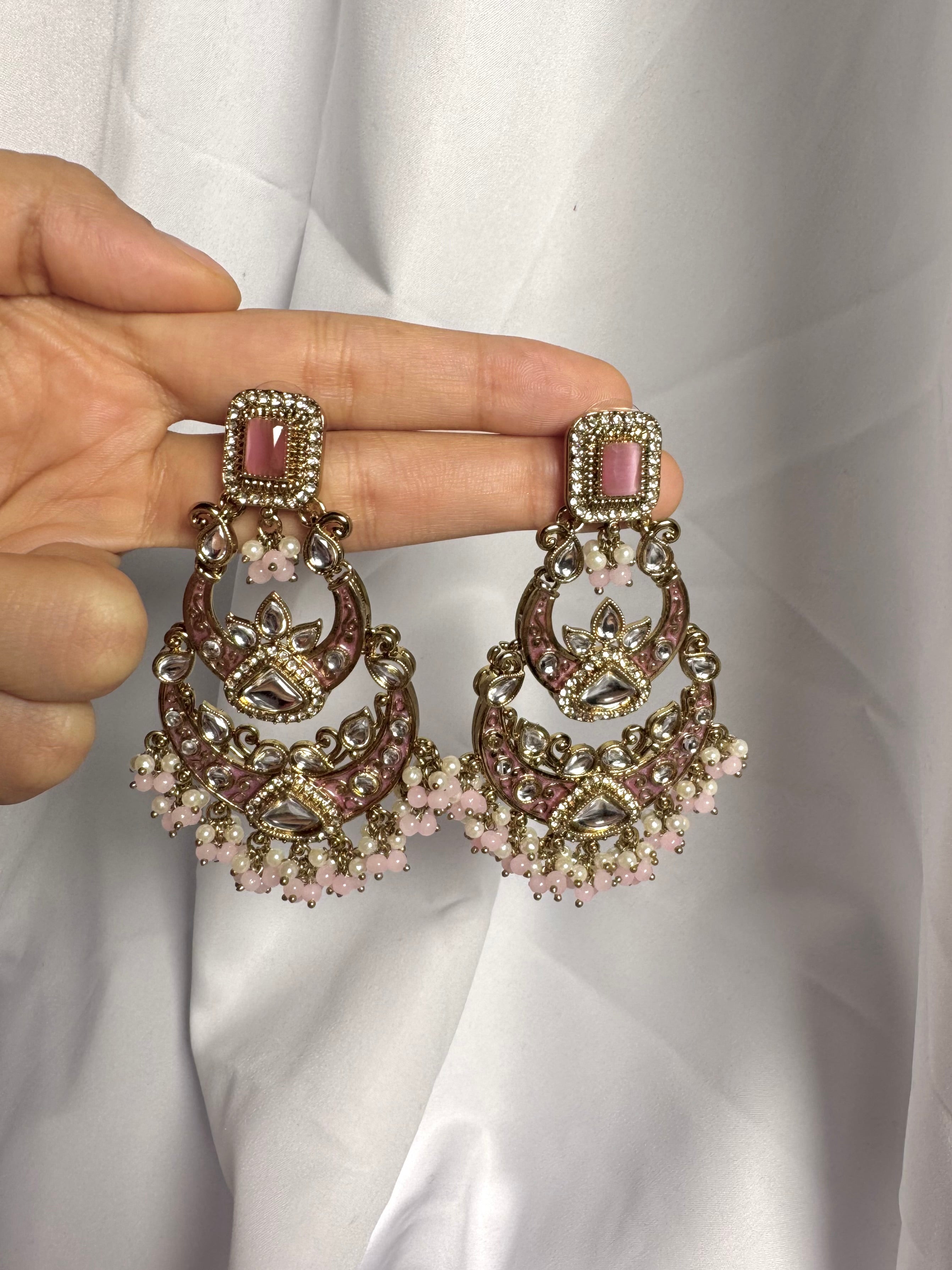 Samira Earrings-Pink