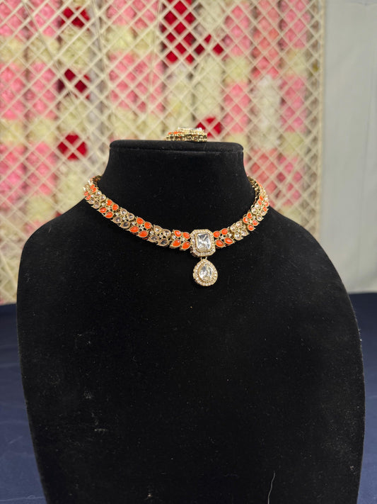 Indian jewlery set/Necklace Set/  Choker/ Bollywood Jewelry/ Indian jewelry/ Pakistani necklace/ punjabi necklace/bridal/