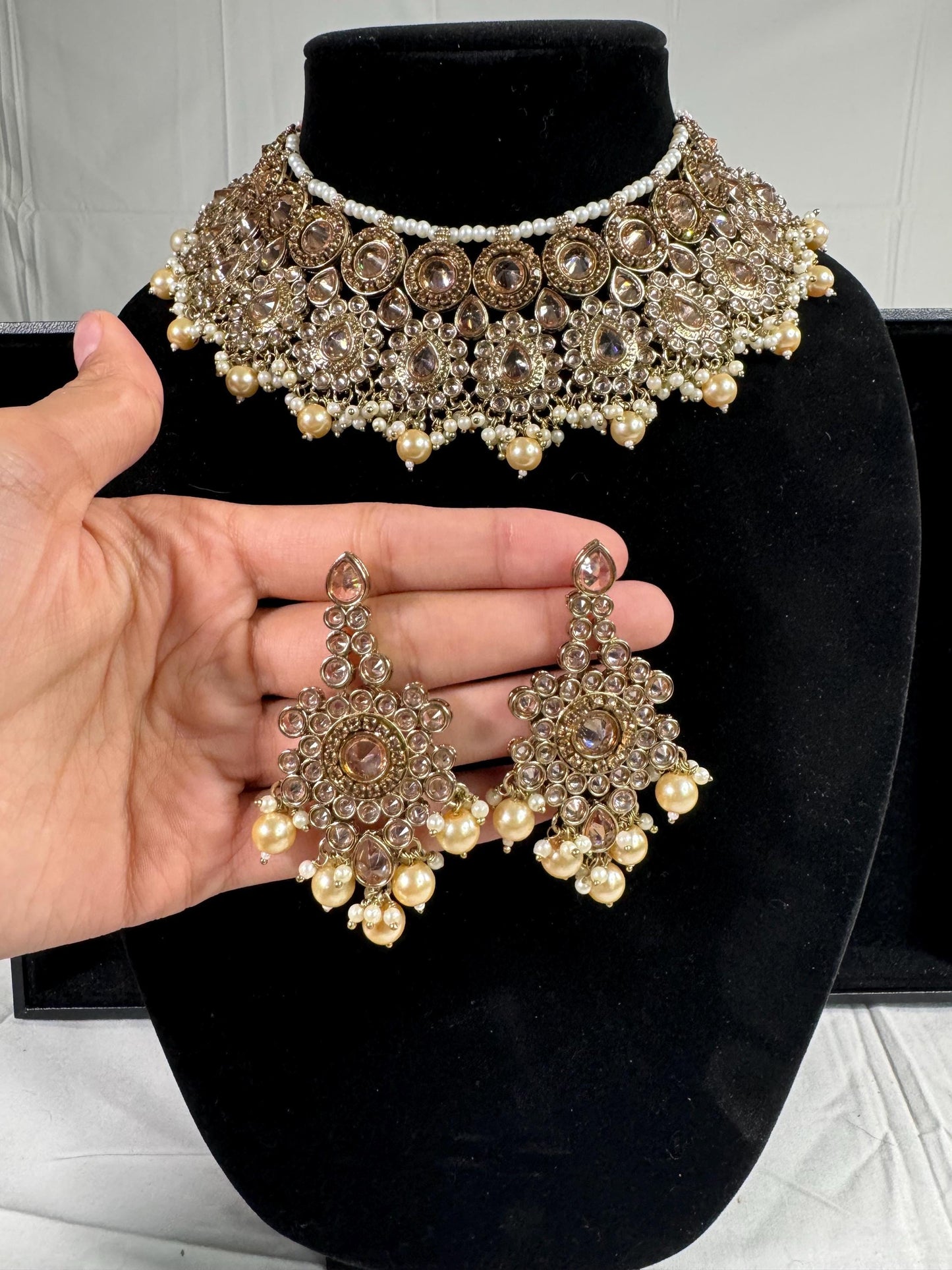 Indian jewlery set/Necklace Set/  Choker/ Bollywood Jewelry/ Indian jewelry/ Pakistani necklace/ punjabi necklace/bridal/