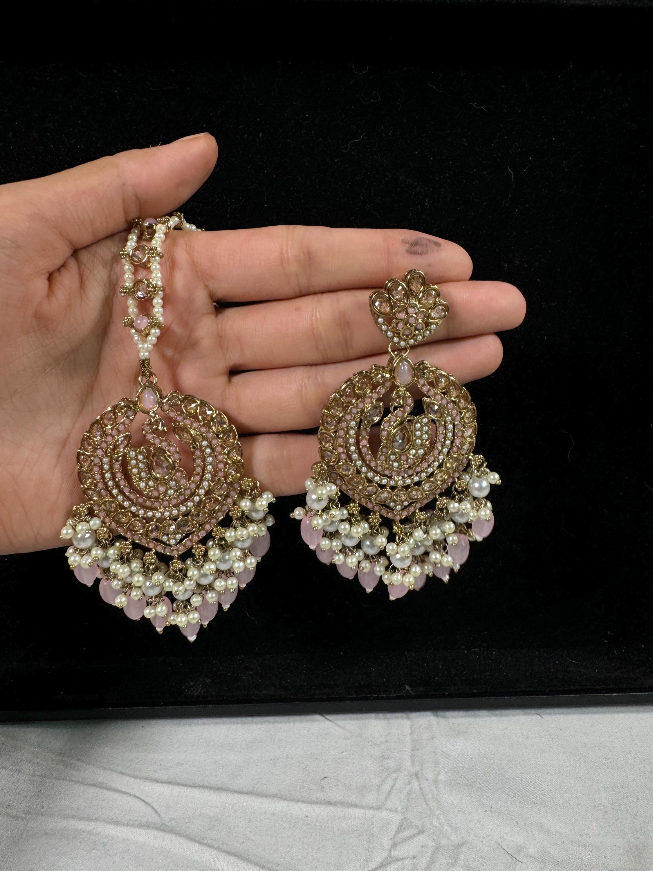 Bollywood Style Jhumka Earrings, Indian Gold Plated Hoop Earrings, Statement Ethnic Jewelry, Festive Earrings, Women's Accessories