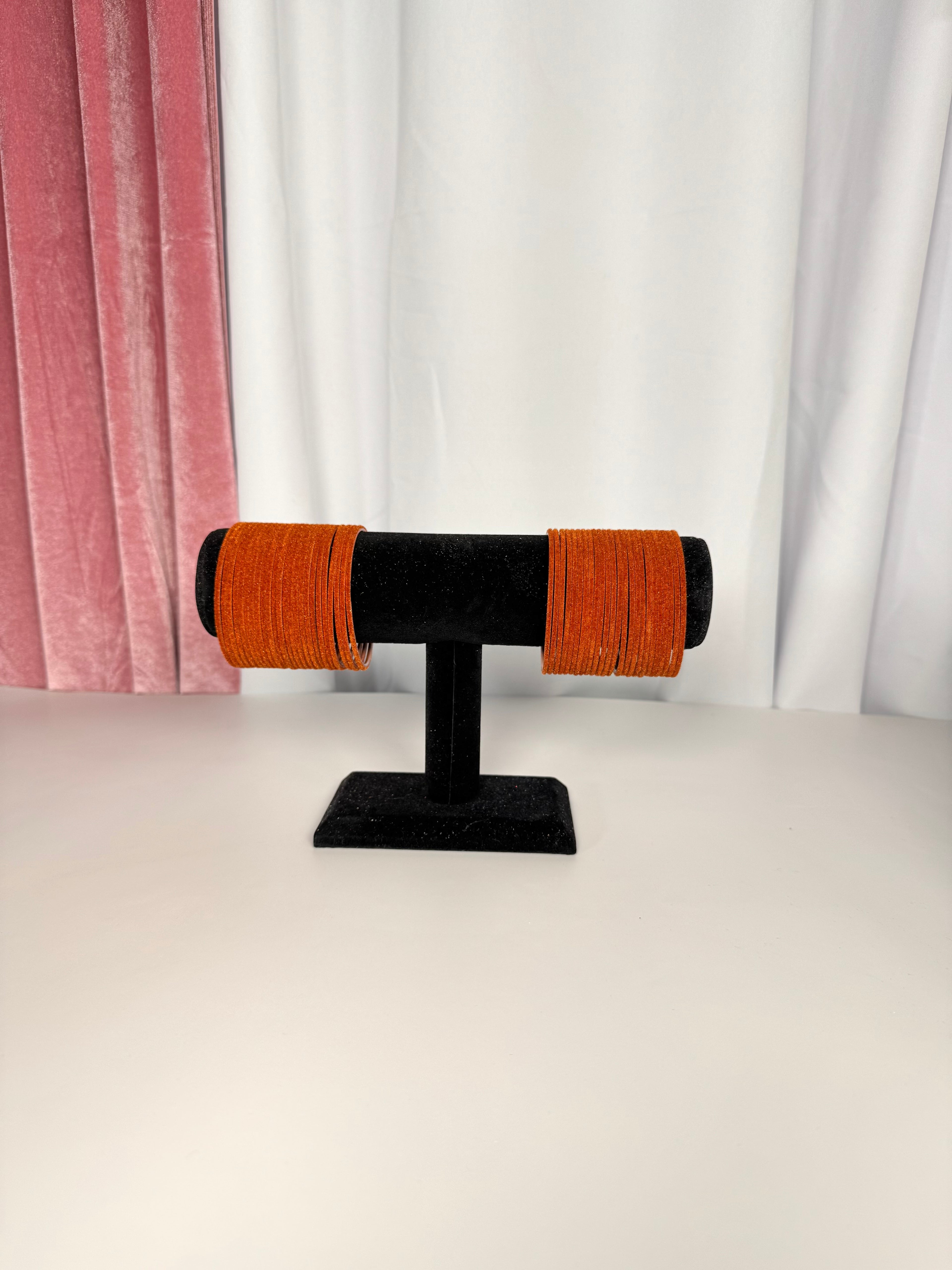 Rust Velvet Bangles