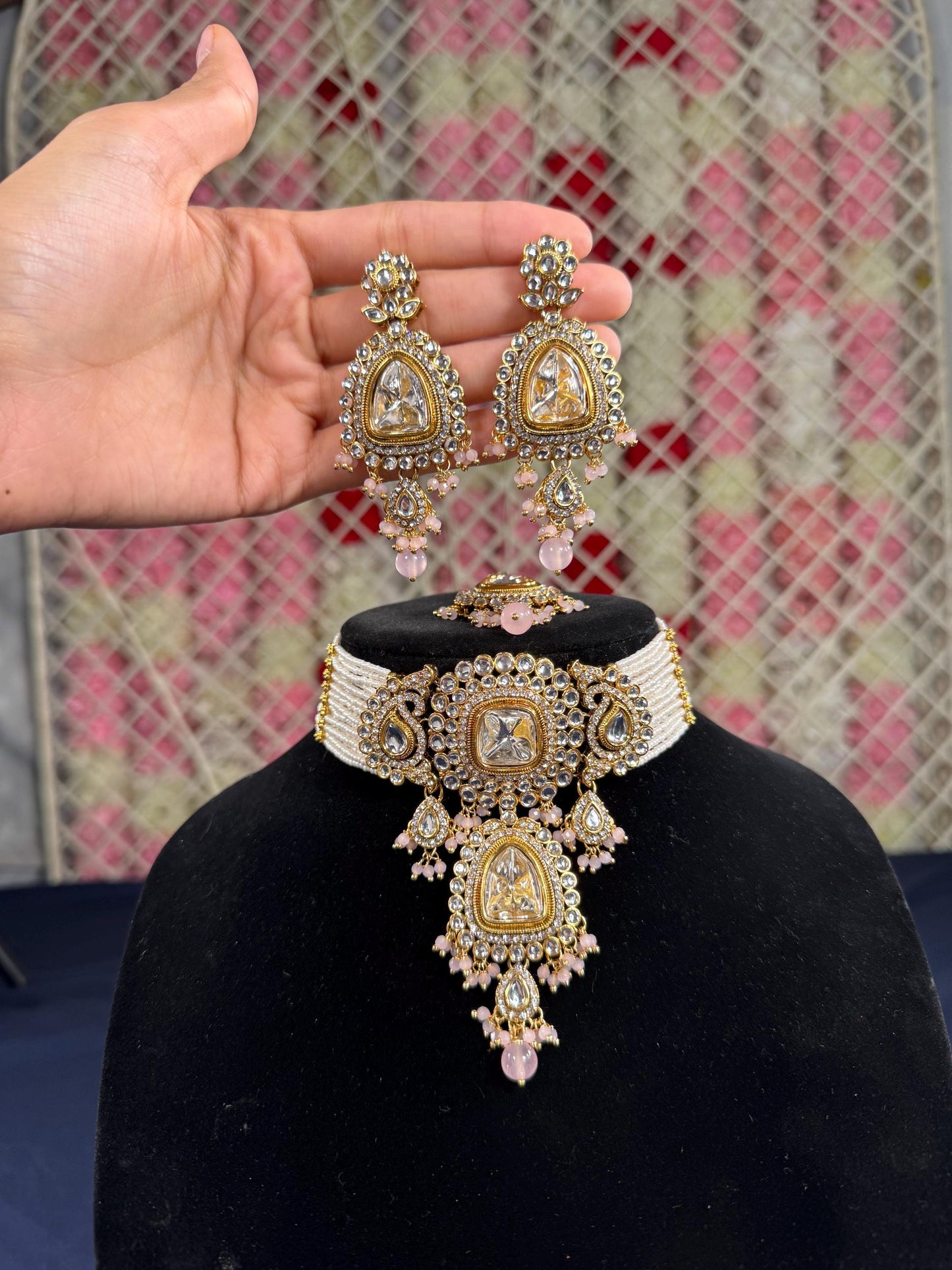 Indian jewlery set/Necklace Set/  Choker/ Bollywood Jewelry/ Indian jewelry/ Pakistani necklace/ punjabi necklace/bridal/