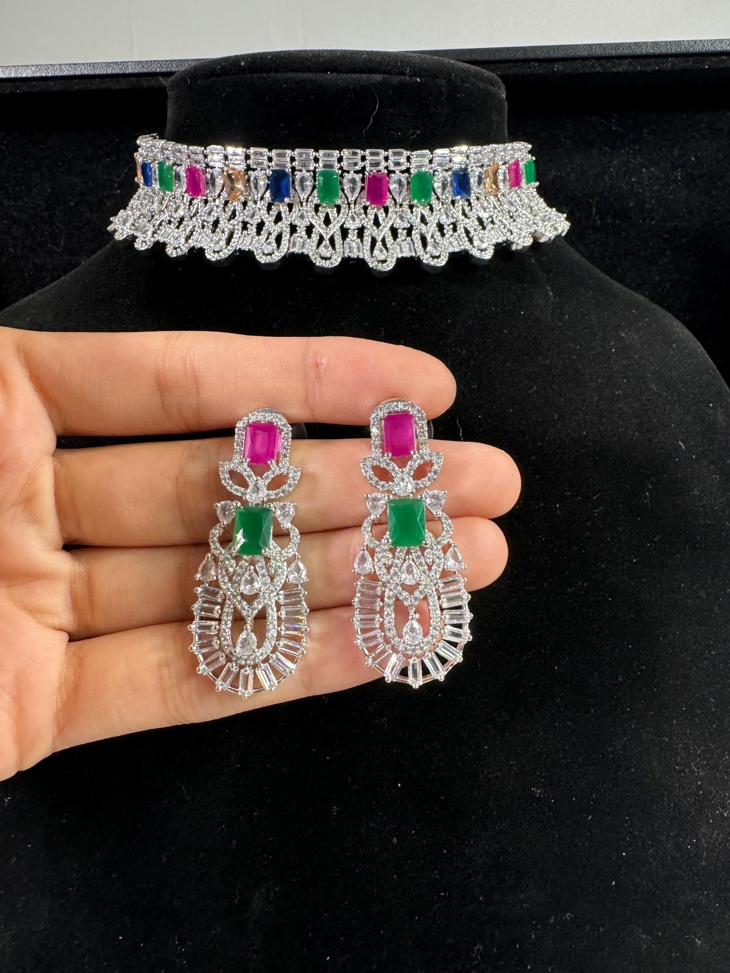 Indian jewlery set/Necklace Set/  Choker/ Bollywood Jewelry/ Indian jewelry/ Pakistani necklace/ punjabi necklace/bridal/