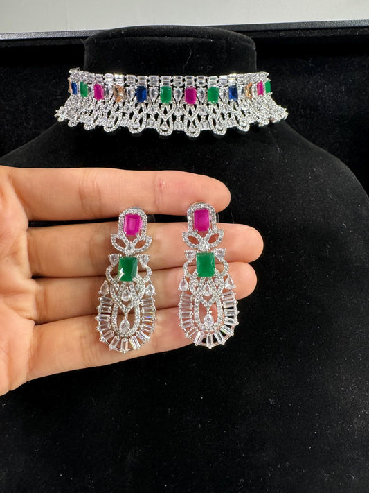 Indian jewlery set/Necklace Set/  Choker/ Bollywood Jewelry/ Indian jewelry/ Pakistani necklace/ punjabi necklace/bridal/