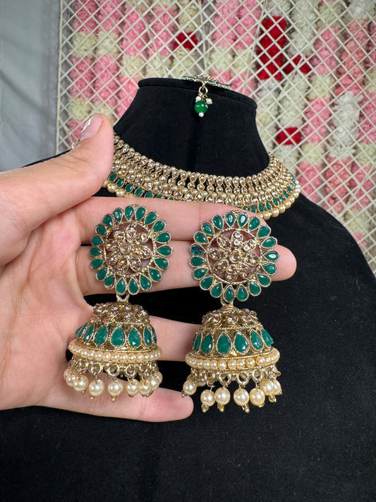 Indian jewlery set/Necklace Set/  Choker/ Bollywood Jewelry/ Indian jewelry/ Pakistani necklace/ punjabi necklace/bridal/