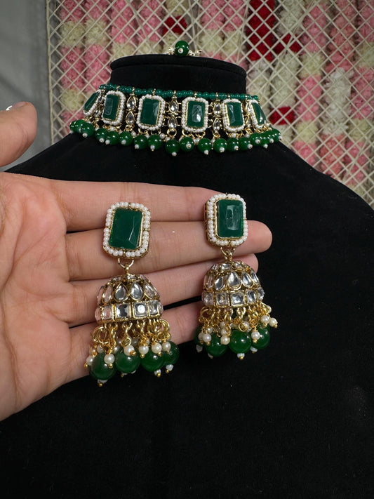 Indian jewlery set/Necklace Set/  Choker/ Bollywood Jewelry/ Indian jewelry/ Pakistani necklace/ punjabi necklace/bridal/