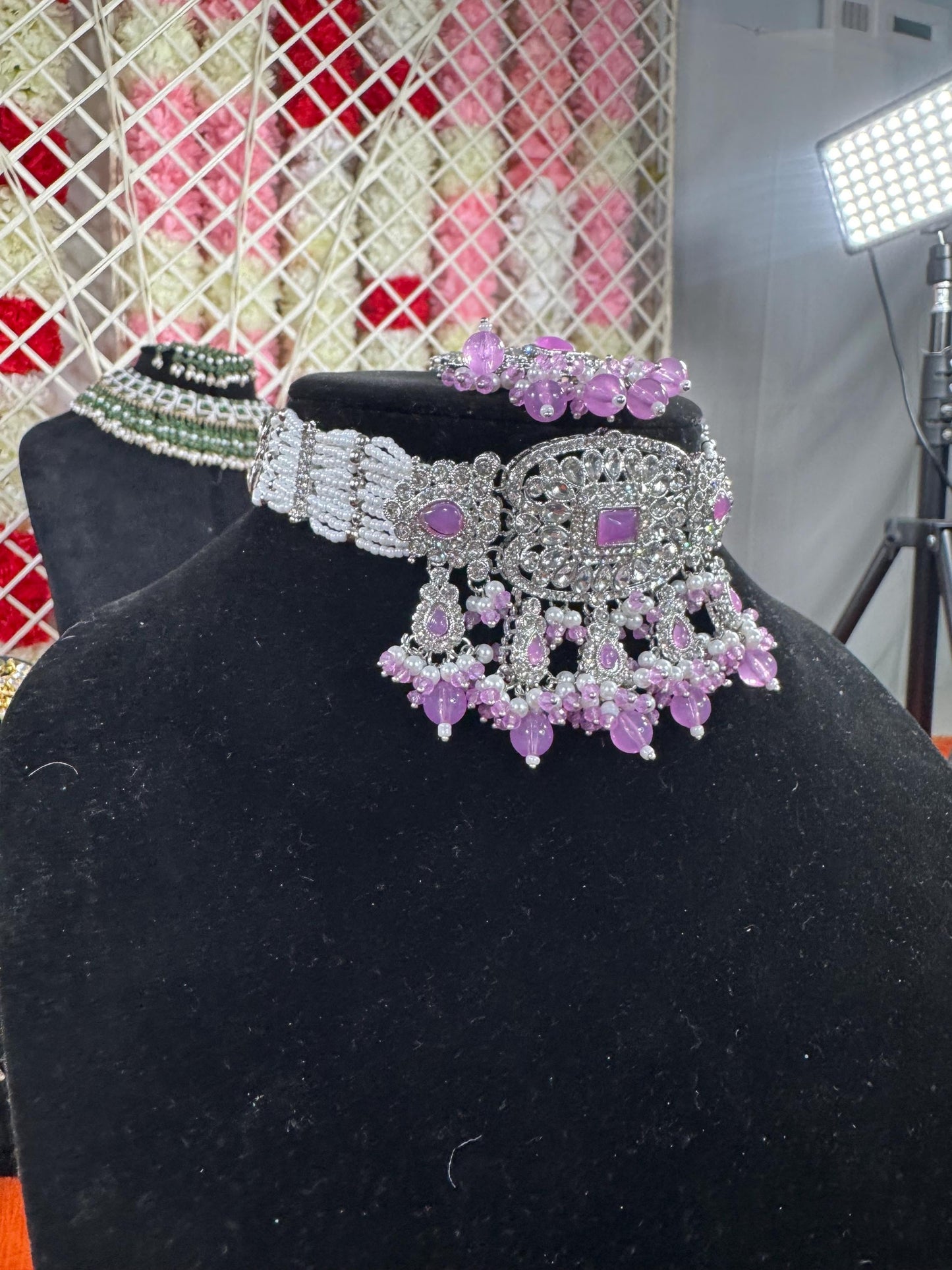 Indian jewlery set/Necklace Set/  Choker/ Bollywood Jewelry/ Indian jewelry/ Pakistani necklace/ punjabi necklace/bridal/