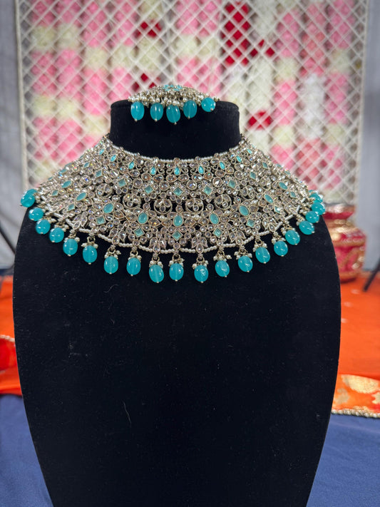 Indian jewlery set/Necklace Set/  Choker/ Bollywood Jewelry/ Indian jewelry/ Pakistani necklace/ punjabi necklace/bridal/