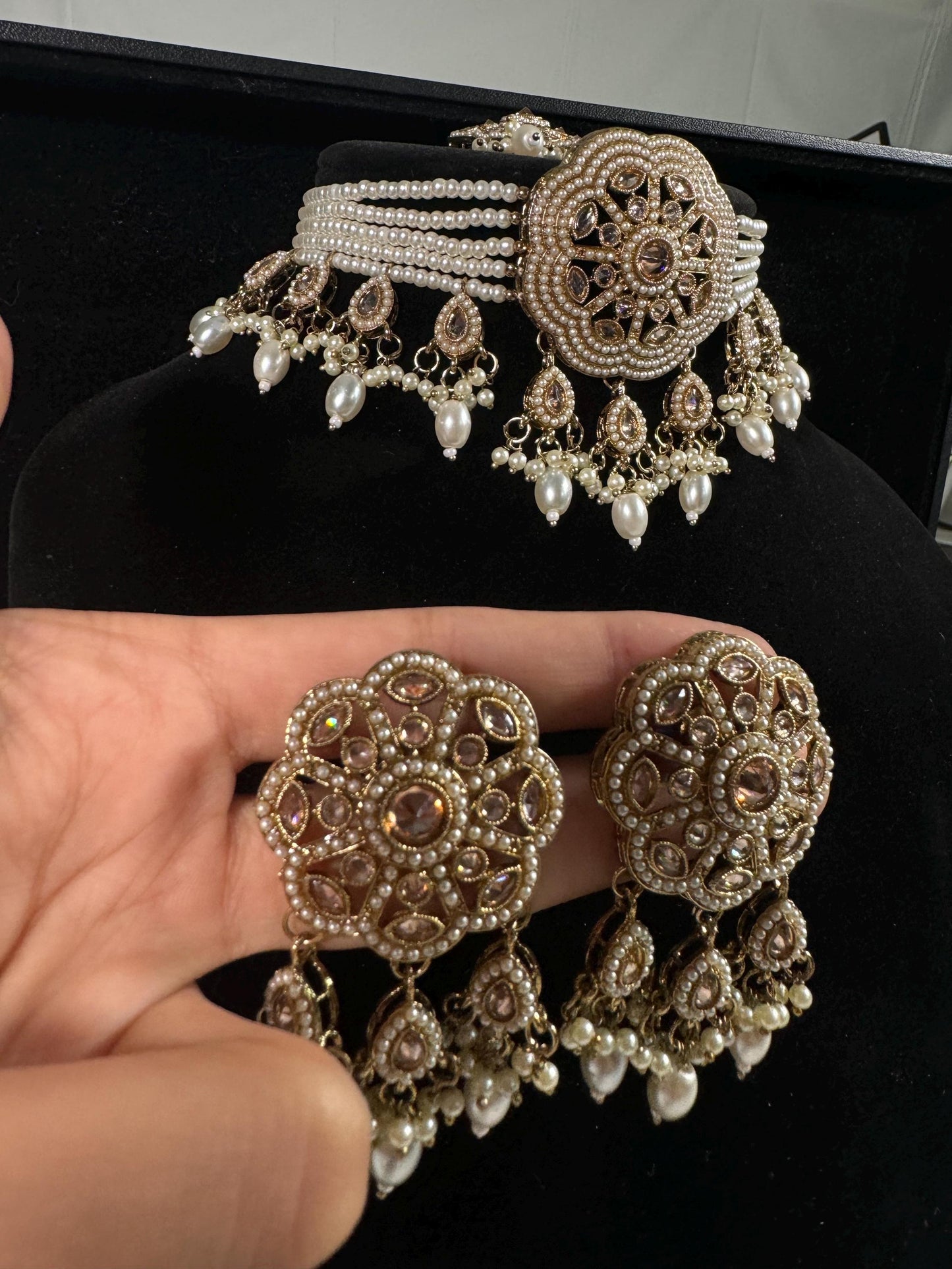 Indian jewlery set/Necklace Set/  Choker/ Bollywood Jewelry/ Indian jewelry/ Pakistani necklace/ punjabi necklace/bridal/