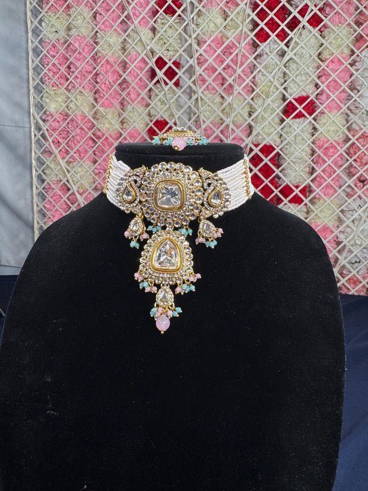 Indian jewlery set/Necklace Set/  Choker/ Bollywood Jewelry/ Indian jewelry/ Pakistani necklace/ punjabi necklace/bridal/