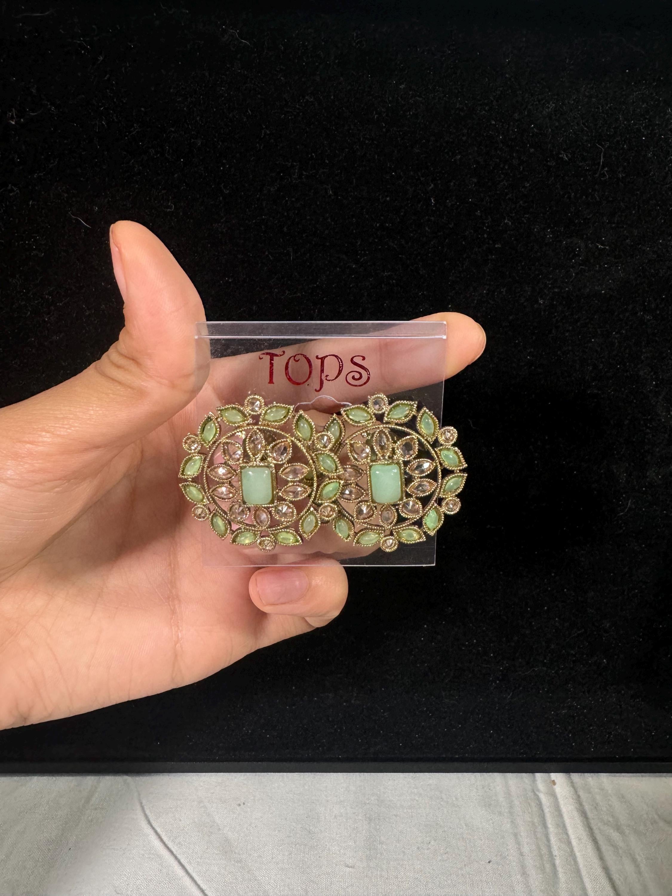 Bollywood Style Jhumka Earrings, Indian Gold Plated Hoop Earrings, Statement Ethnic Jewelry, Festive Earrings, Women's Accessories