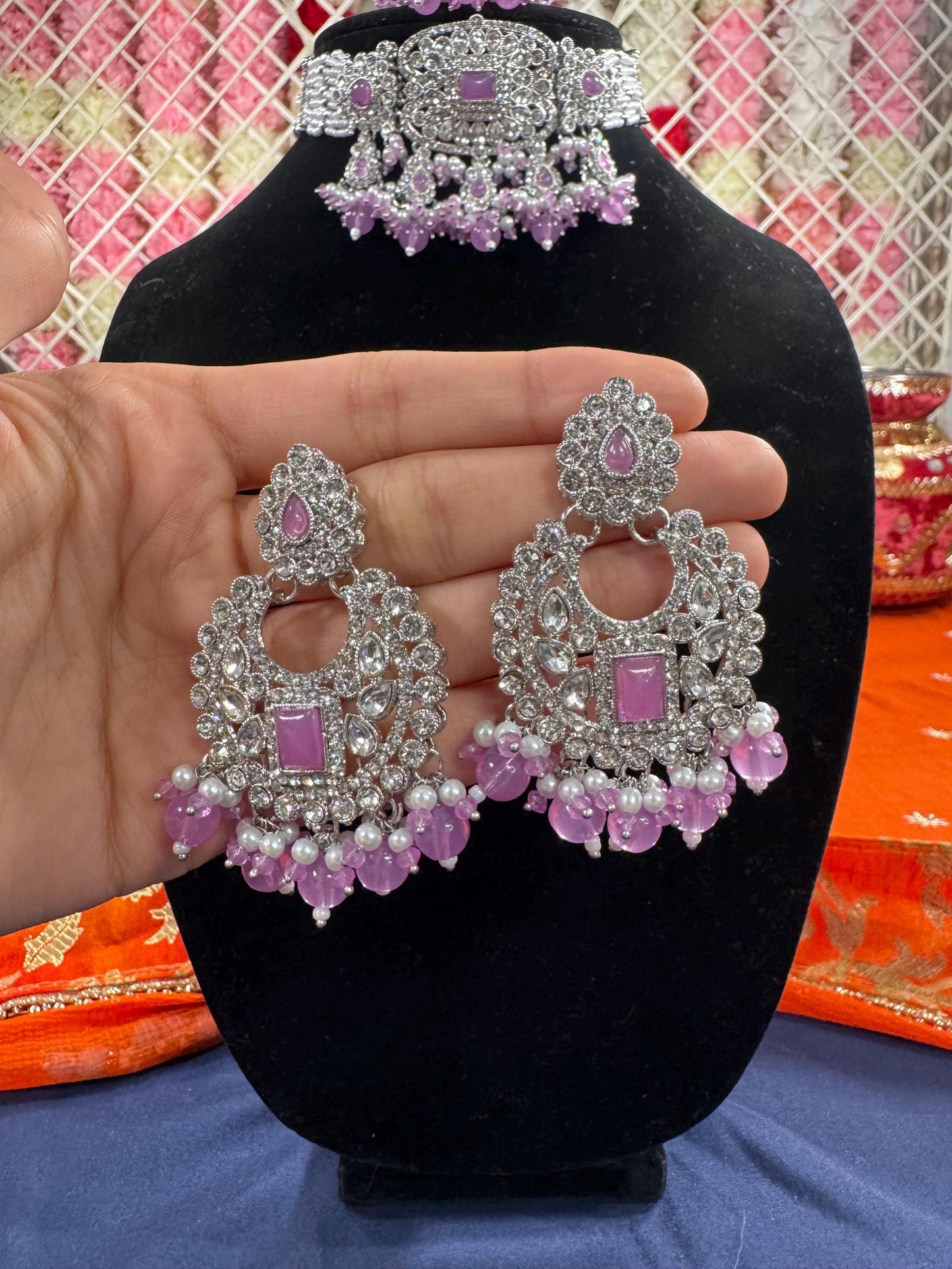 Indian jewlery set/Necklace Set/  Choker/ Bollywood Jewelry/ Indian jewelry/ Pakistani necklace/ punjabi necklace/bridal/