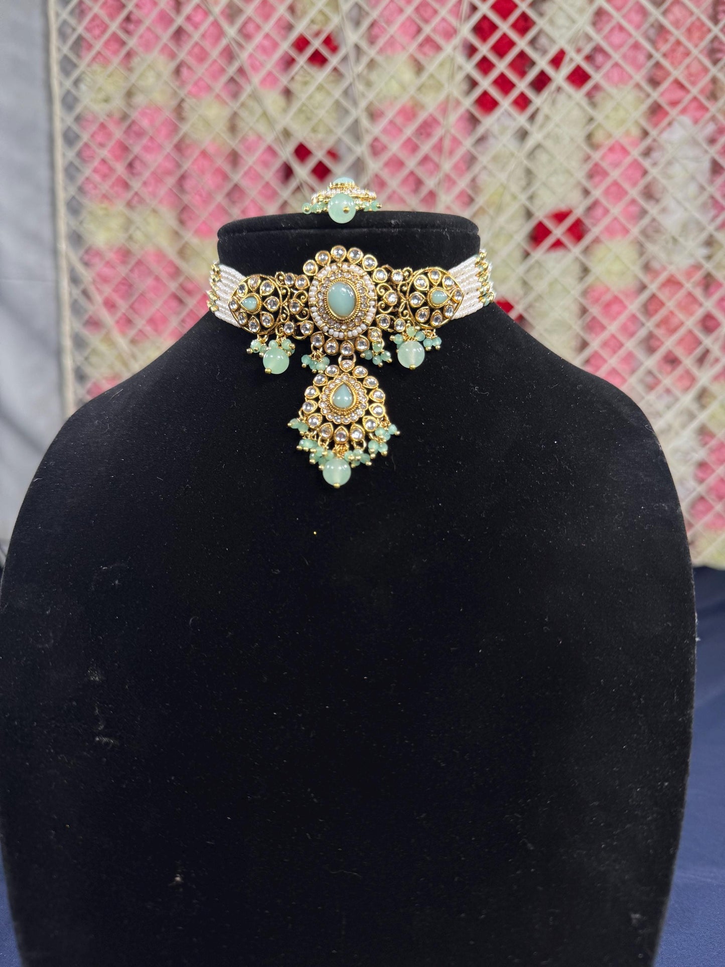Indian jewlery set/Necklace Set/  Choker/ Bollywood Jewelry/ Indian jewelry/ Pakistani necklace/ punjabi necklace/bridal/