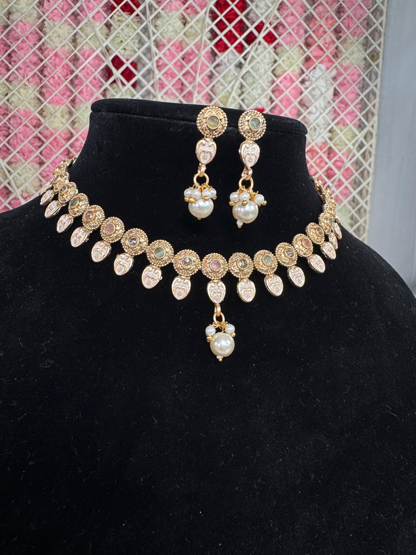 Indian jewlery set/Necklace Set/  Choker/ Bollywood Jewelry/ Indian jewelry/ Pakistani necklace/ punjabi necklace/bridal/