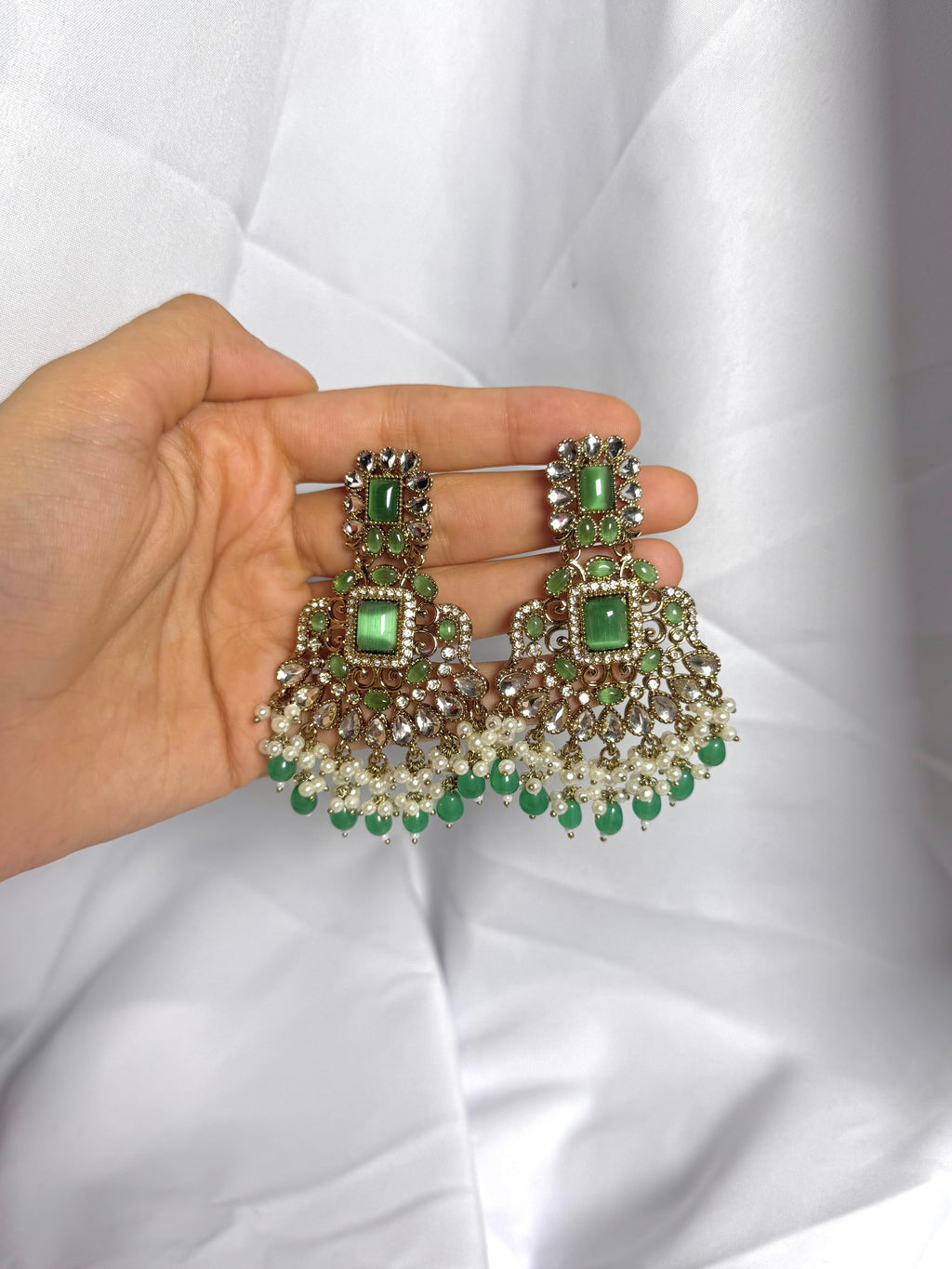 Zeenat Earring-Green