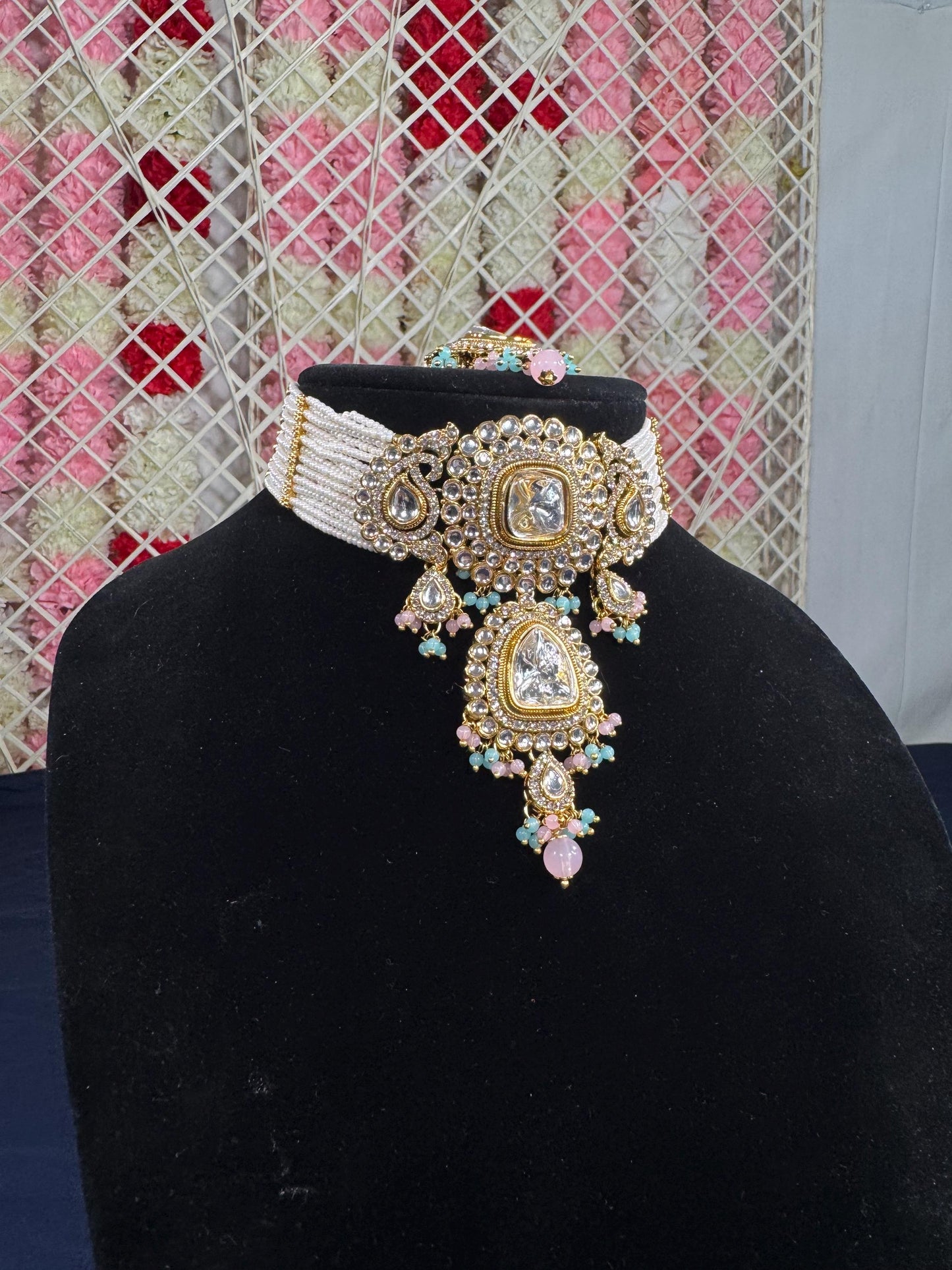 Indian jewlery set/Necklace Set/  Choker/ Bollywood Jewelry/ Indian jewelry/ Pakistani necklace/ punjabi necklace/bridal/