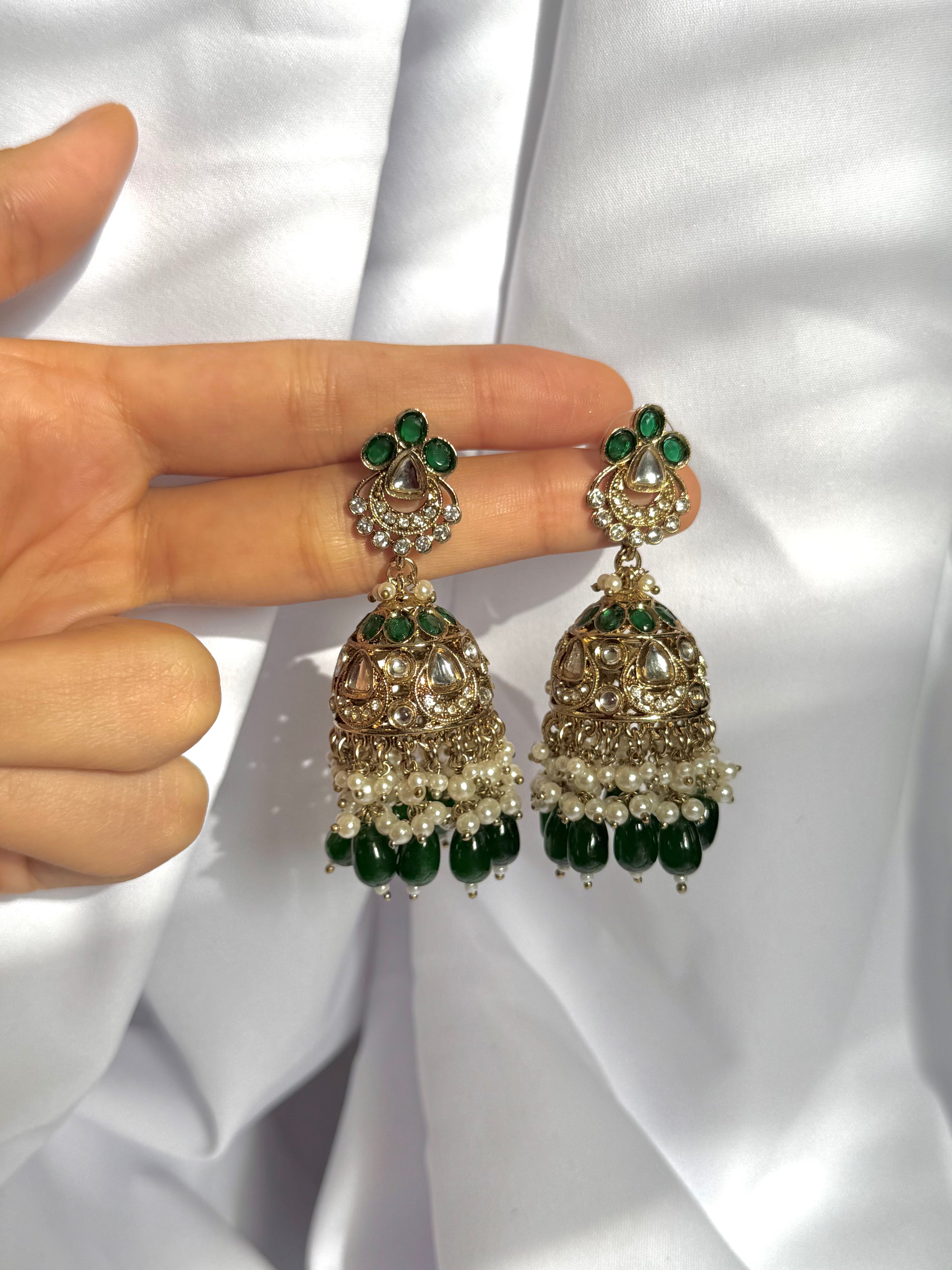 Anaya Jhumkas-Green
