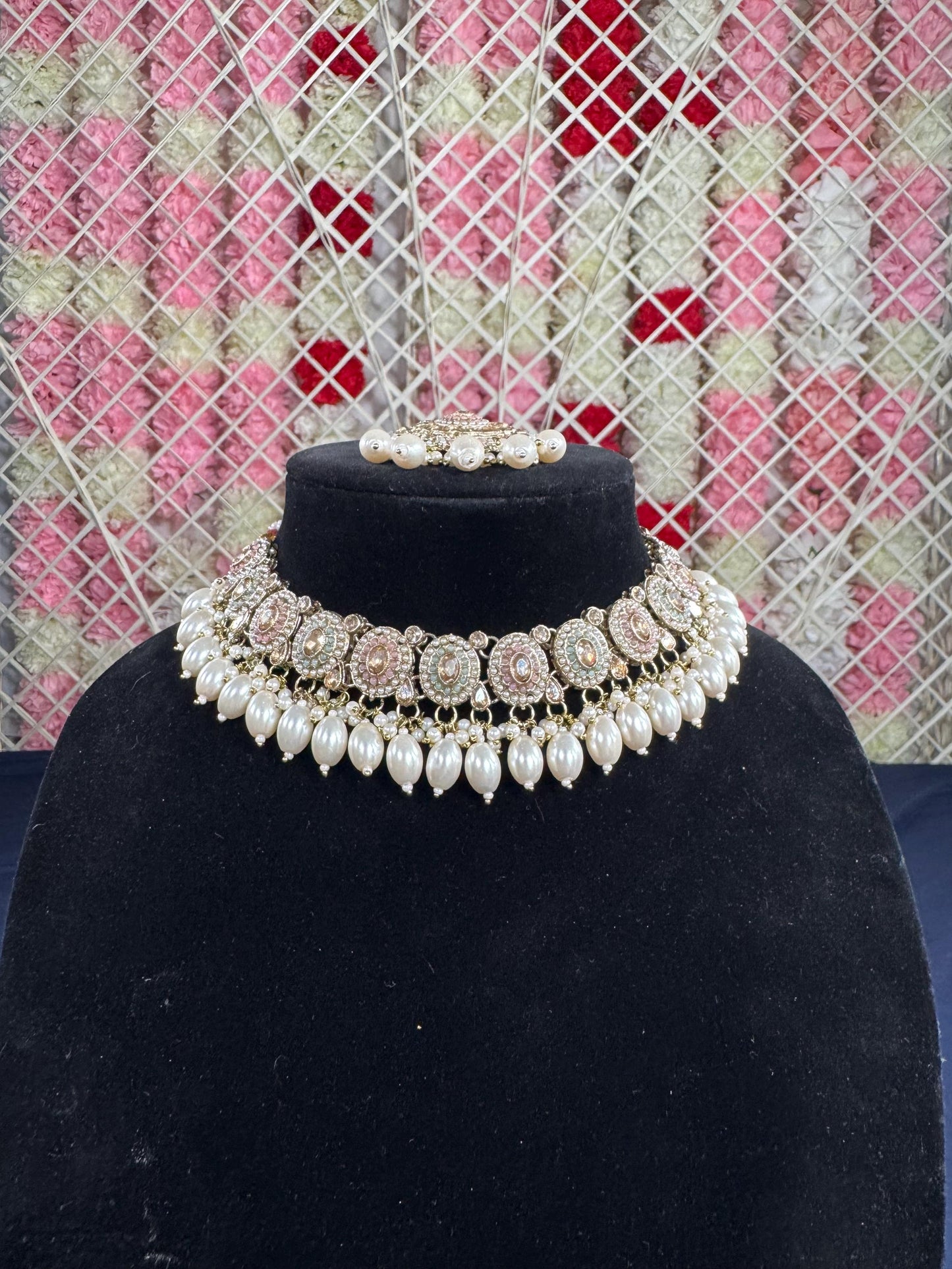 Indian jewlery set/Necklace Set/  Choker/ Bollywood Jewelry/ Indian jewelry/ Pakistani necklace/ punjabi necklace/bridal/