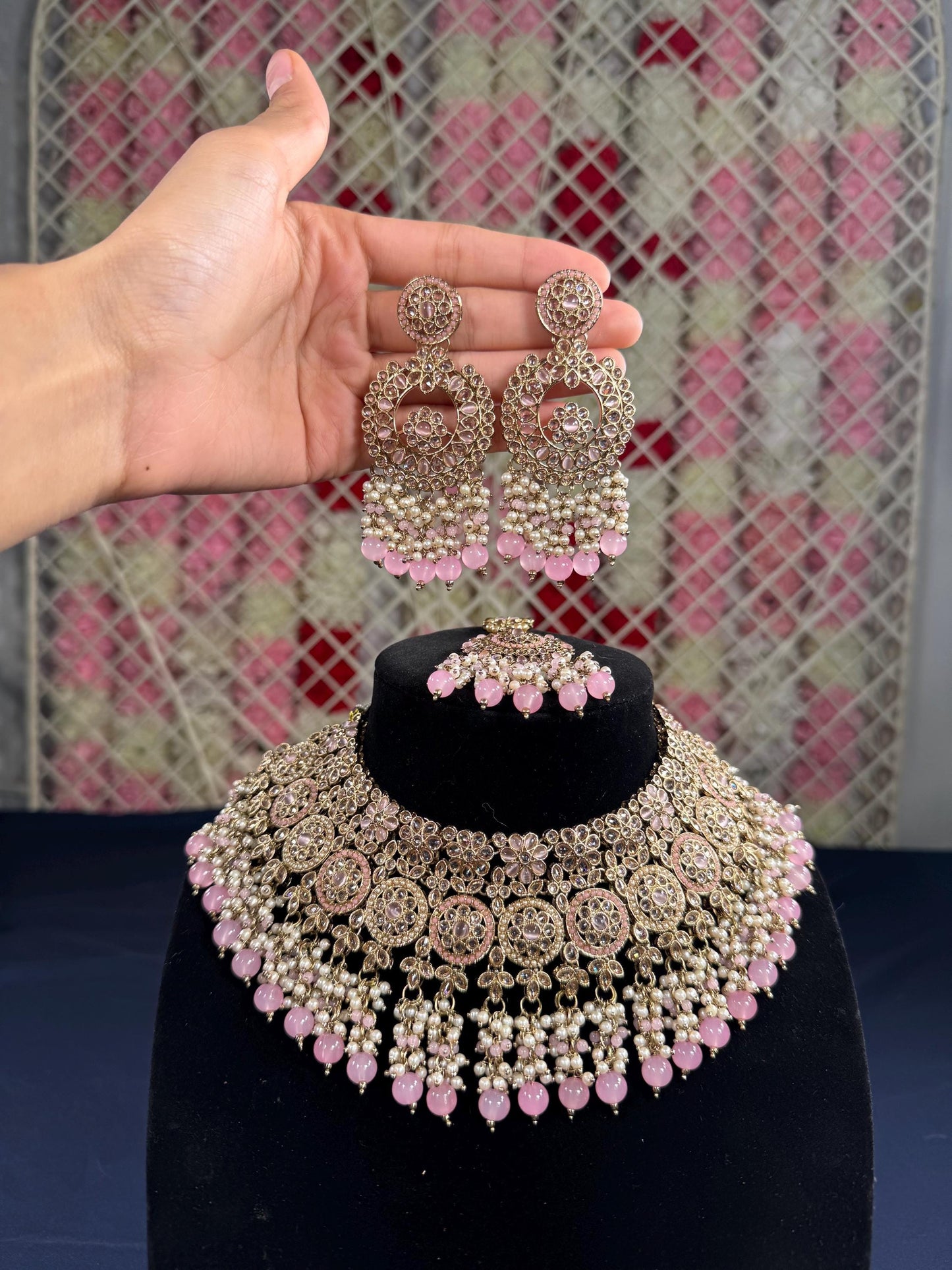 Indian jewlery set/Necklace Set/  Choker/ Bollywood Jewelry/ Indian jewelry/ Pakistani necklace/ punjabi necklace/bridal/