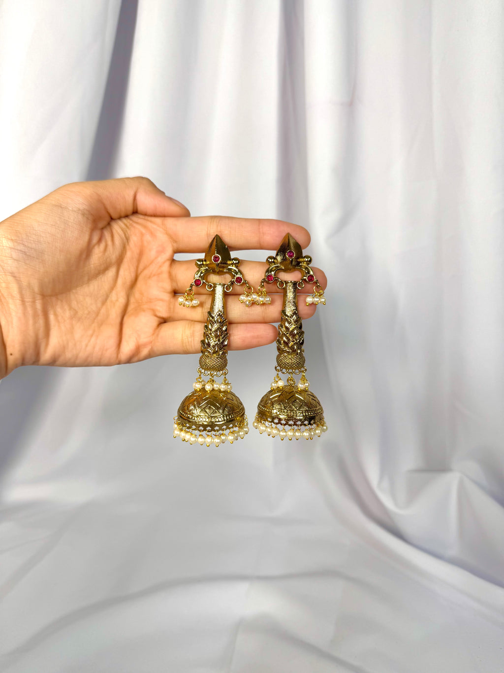 Navy Earrings