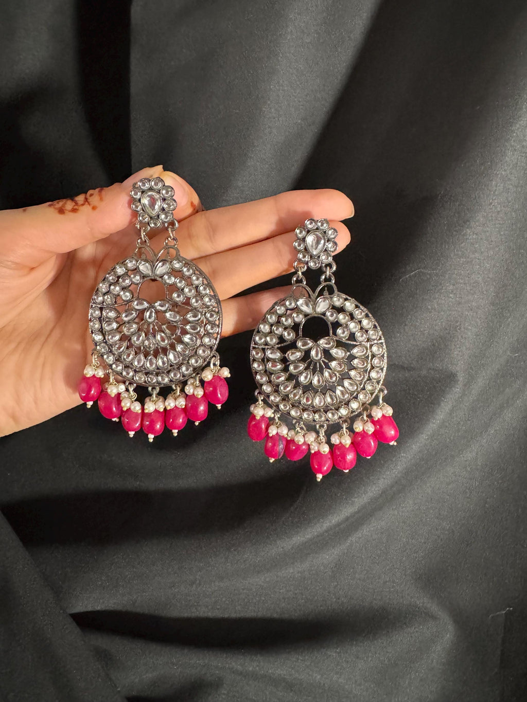 Bollywood Style Jhumka Earrings, Indian Gold Plated Hoop Earrings, Statement Ethnic Jewelry, Festive Earrings, Women's Accessories