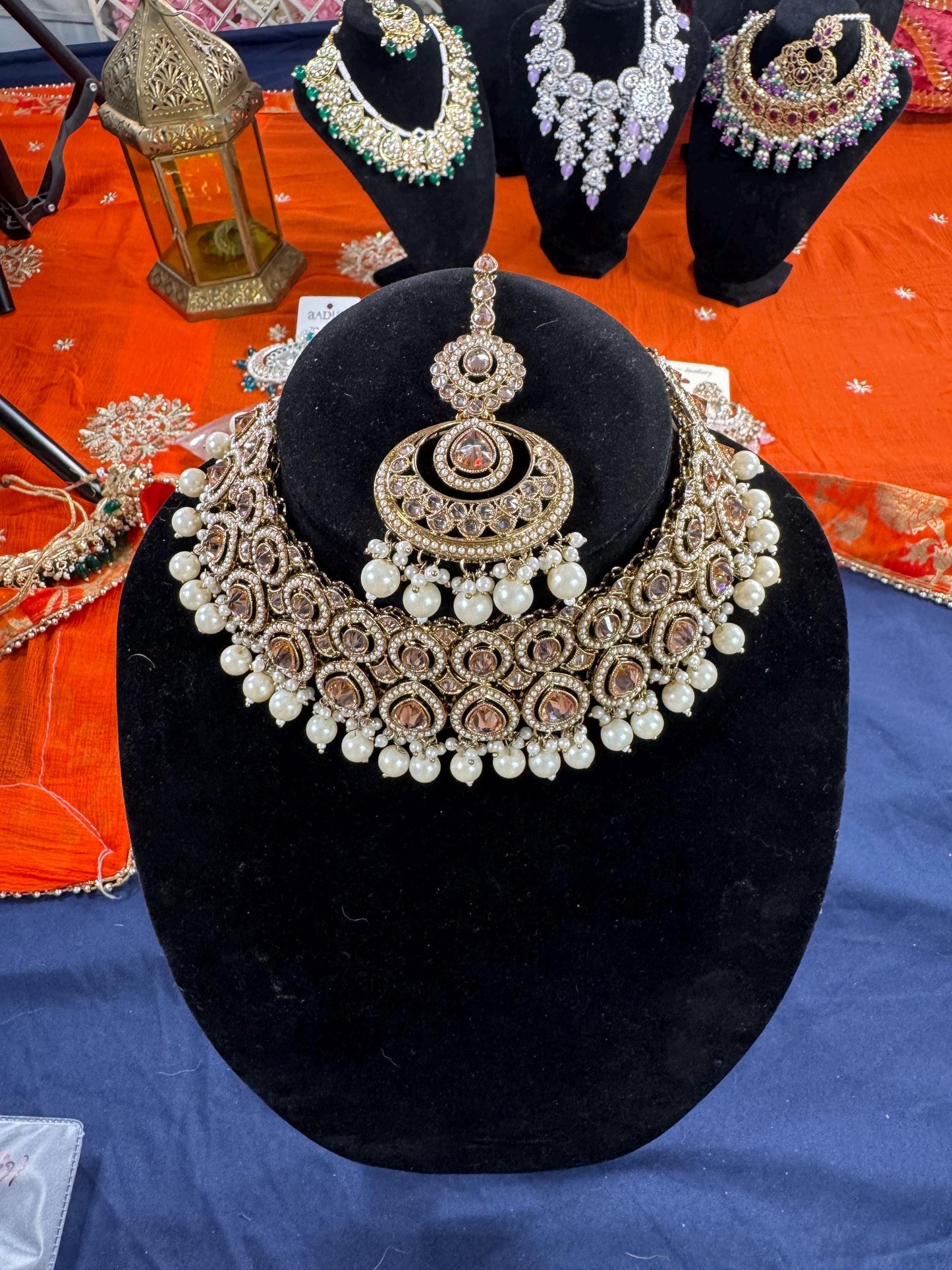 Indian jewlery set/Necklace Set/  Choker/ Bollywood Jewelry/ Indian jewelry/ Pakistani necklace/ punjabi necklace/bridal/