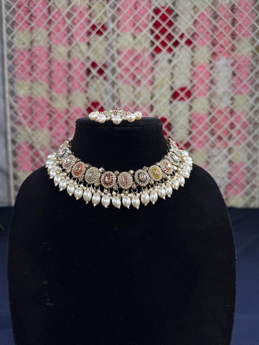 Indian jewlery set/Necklace Set/  Choker/ Bollywood Jewelry/ Indian jewelry/ Pakistani necklace/ punjabi necklace/bridal/