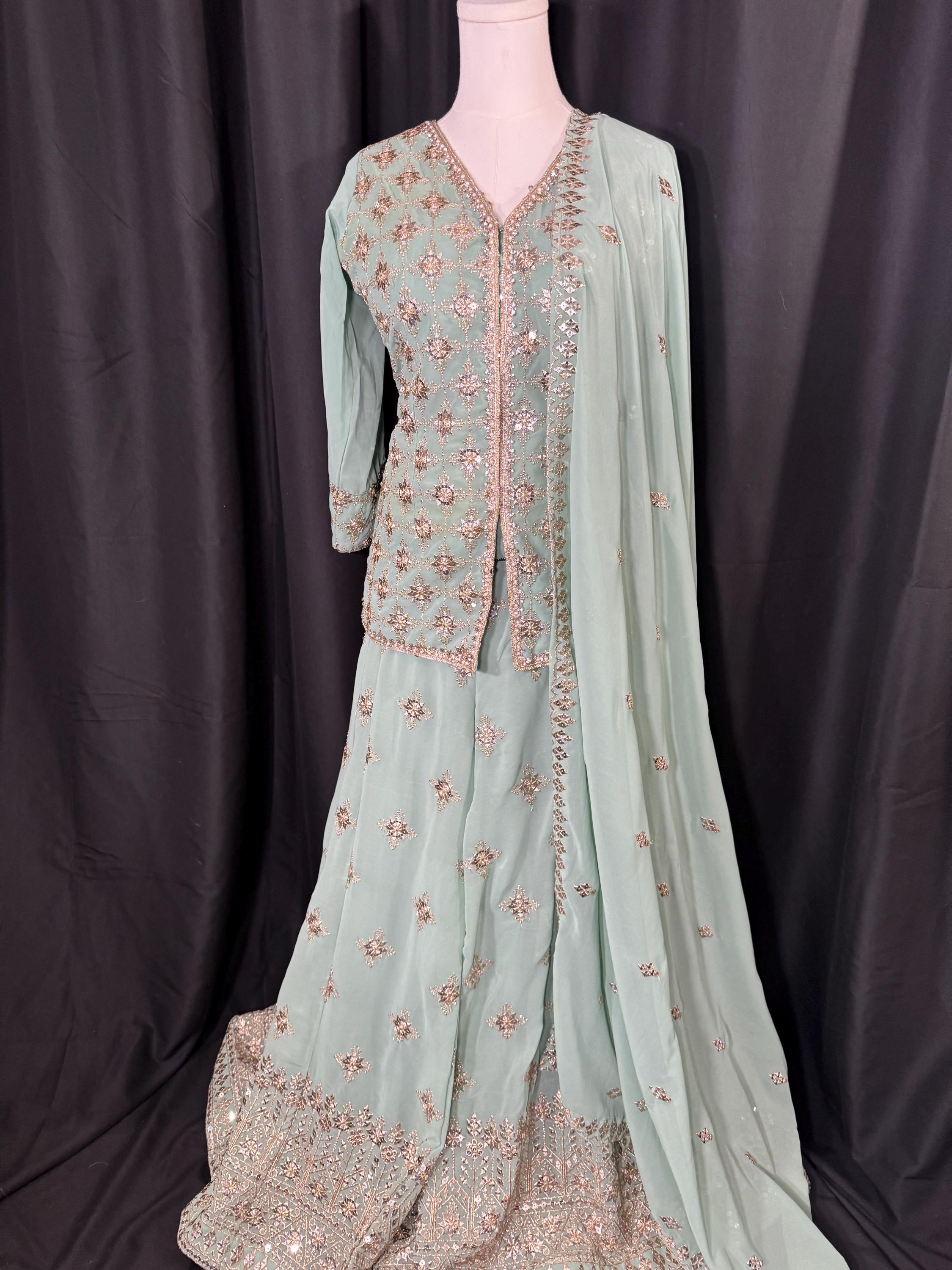 Punjabi Sharrara For Women Indian Designer Wedding Wear Party Wear function Wear Reception Wear Chaniya Choli bollywood Style Indian outfits