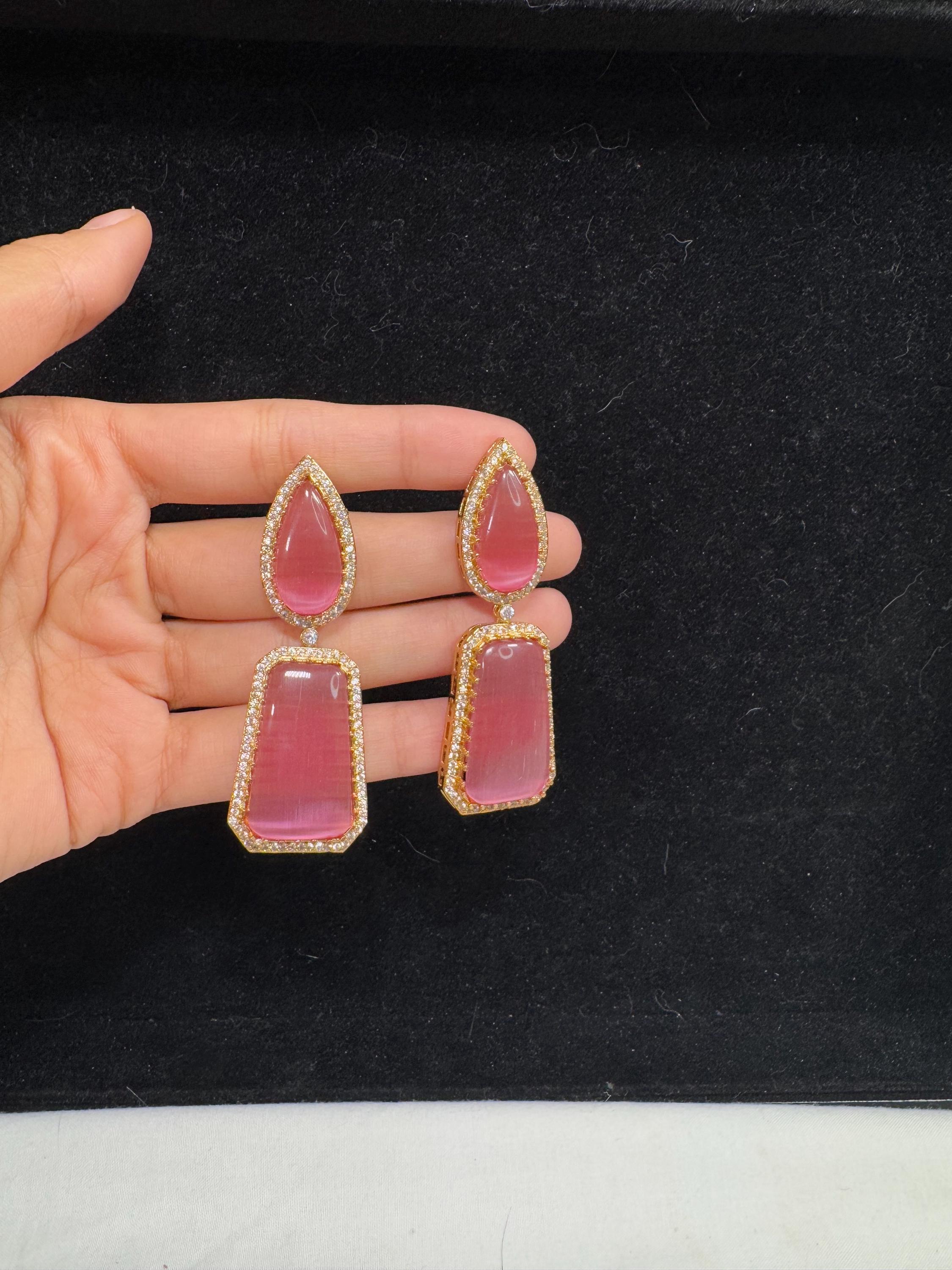 Bollywood Style Jhumka Earrings, Indian Gold Plated Hoop Earrings, Statement Ethnic Jewelry, Festive Earrings, Women's Accessories