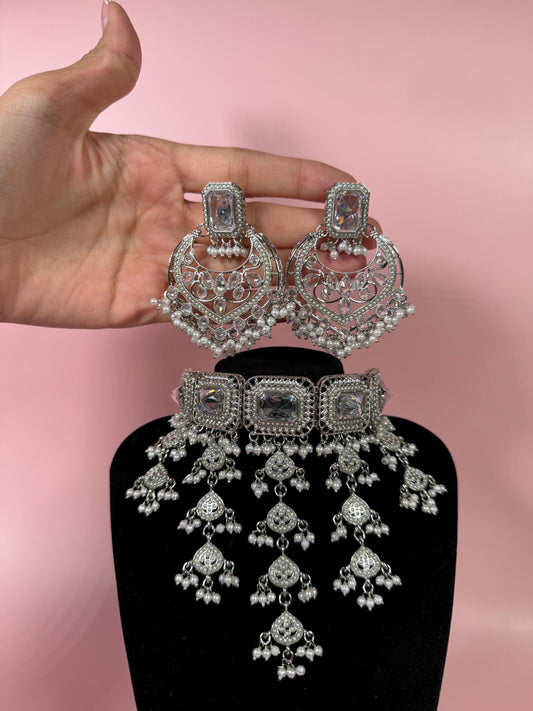 Indian jewlery set/Necklace Set/  Choker/ Bollywood Jewelry/ Indian jewelry/ Pakistani necklace/ punjabi necklace/bridal/