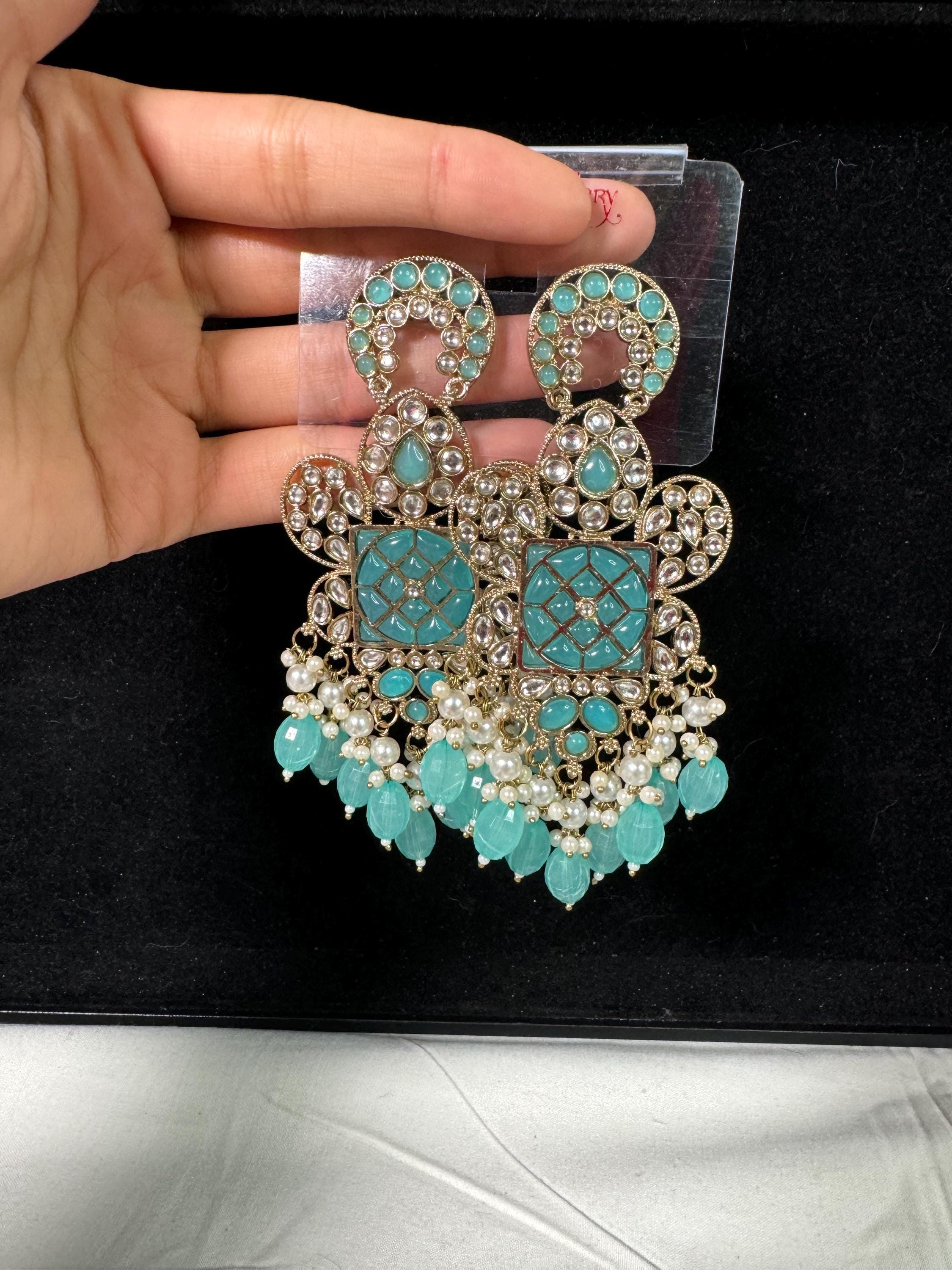 Bollywood Style Jhumka Earrings, Indian Gold Plated Hoop Earrings, Statement Ethnic Jewelry, Festive Earrings, Women's Accessories