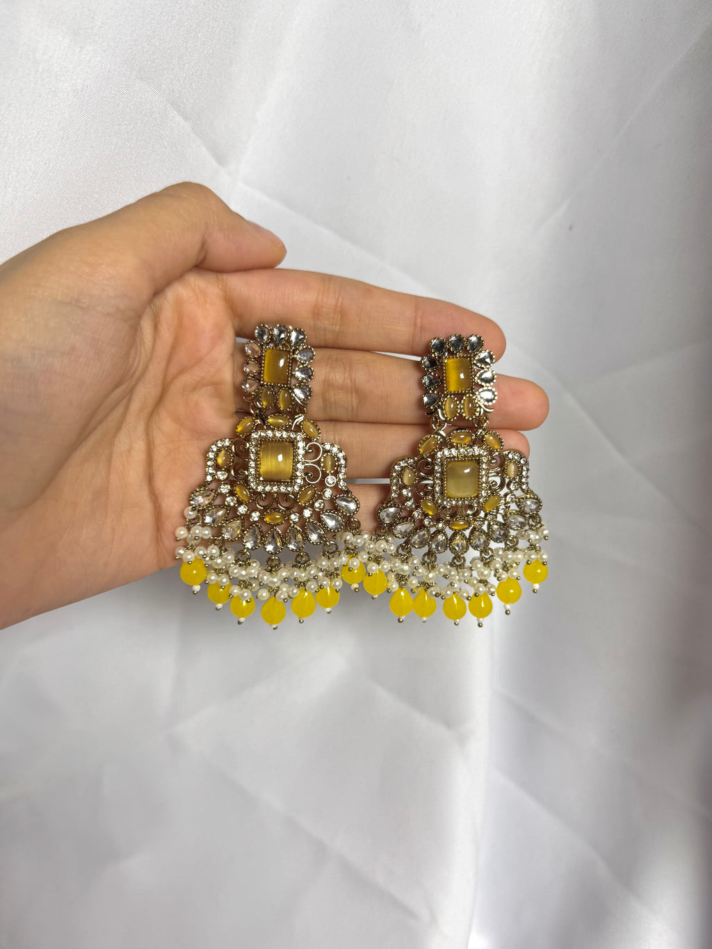 Zeenat Earring-Yellow