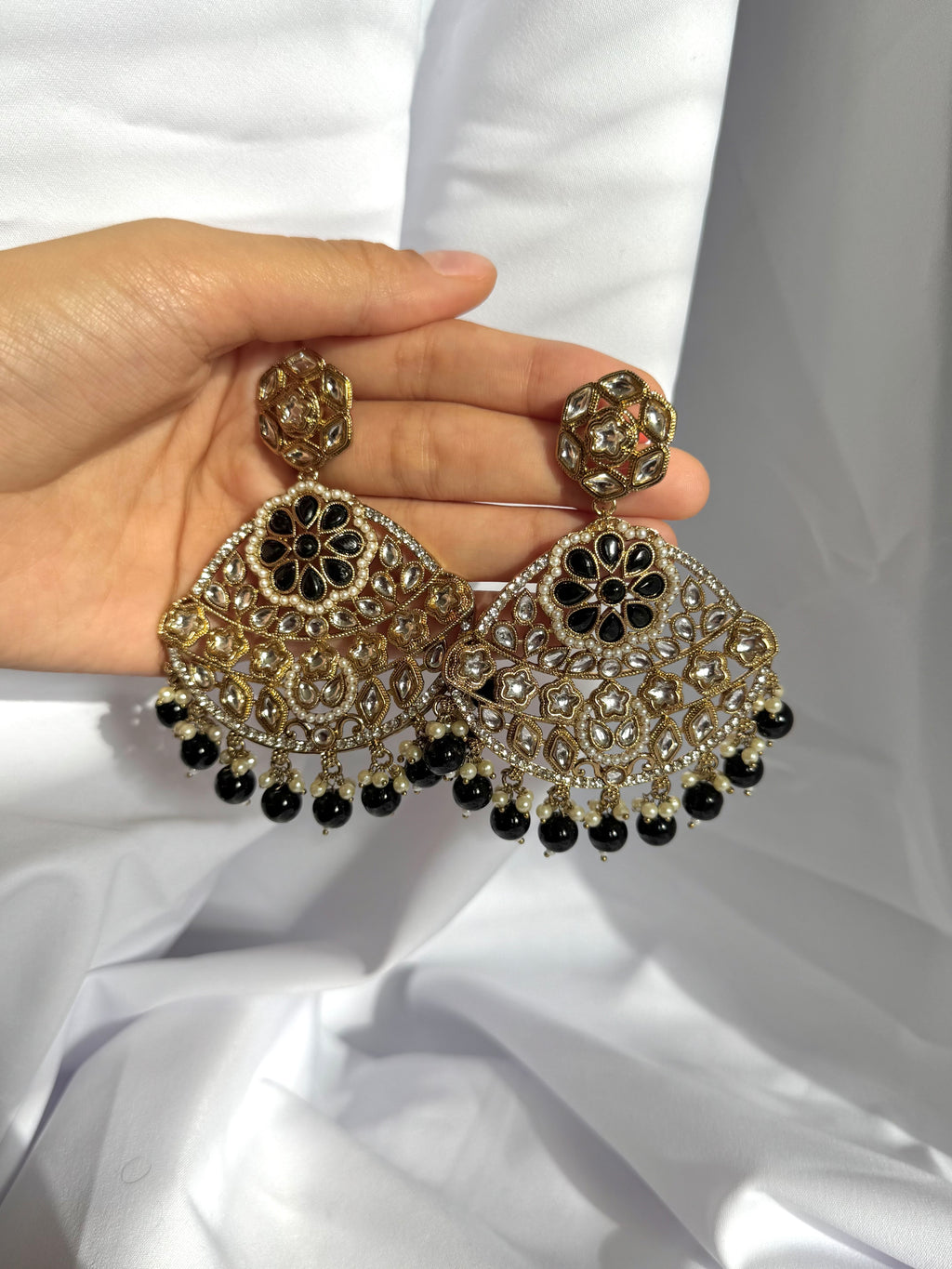 Devika Earrings-Black