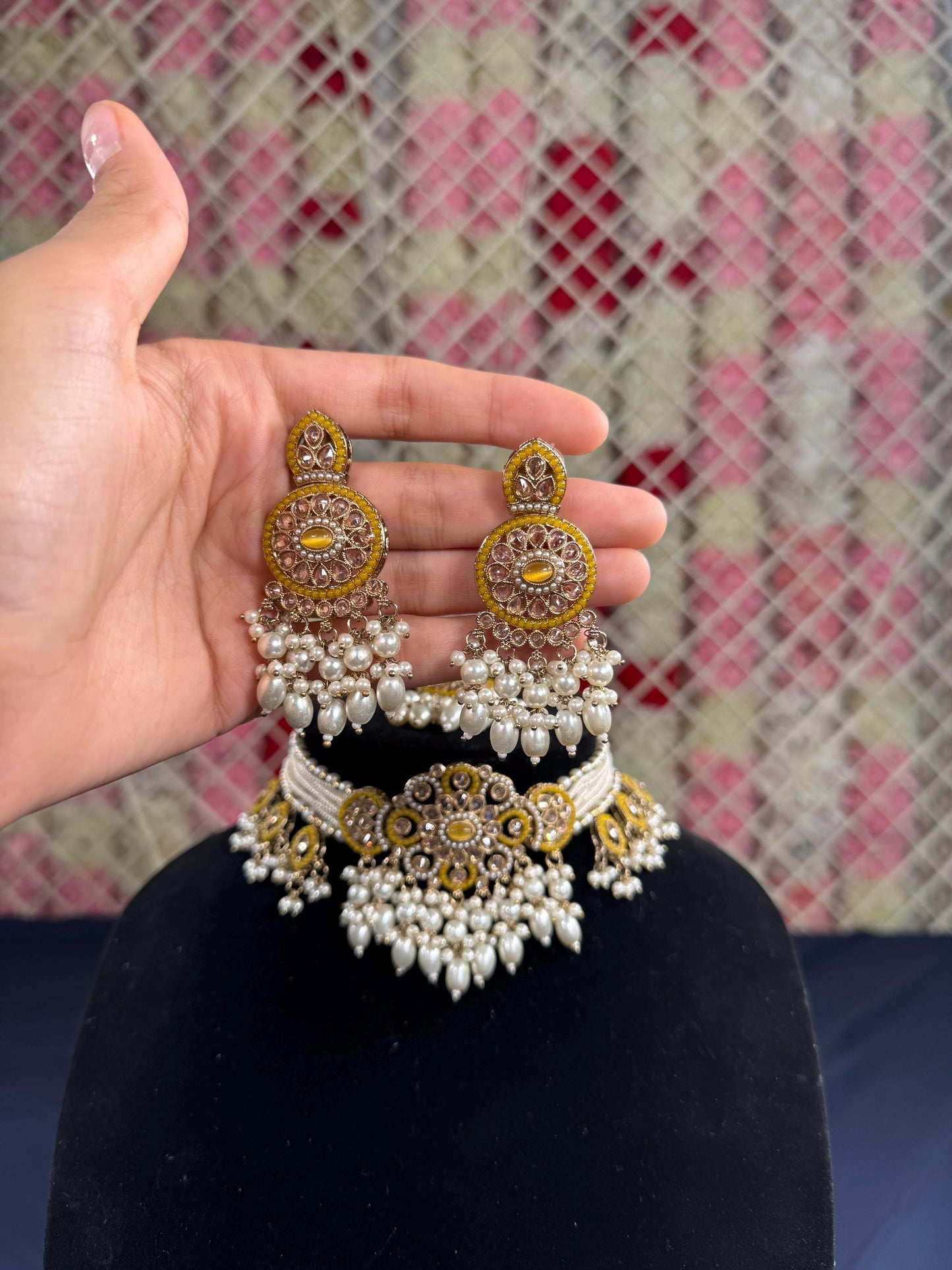 Indian jewlery set/Necklace Set/  Choker/ Bollywood Jewelry/ Indian jewelry/ Pakistani necklace/ punjabi necklace/bridal/