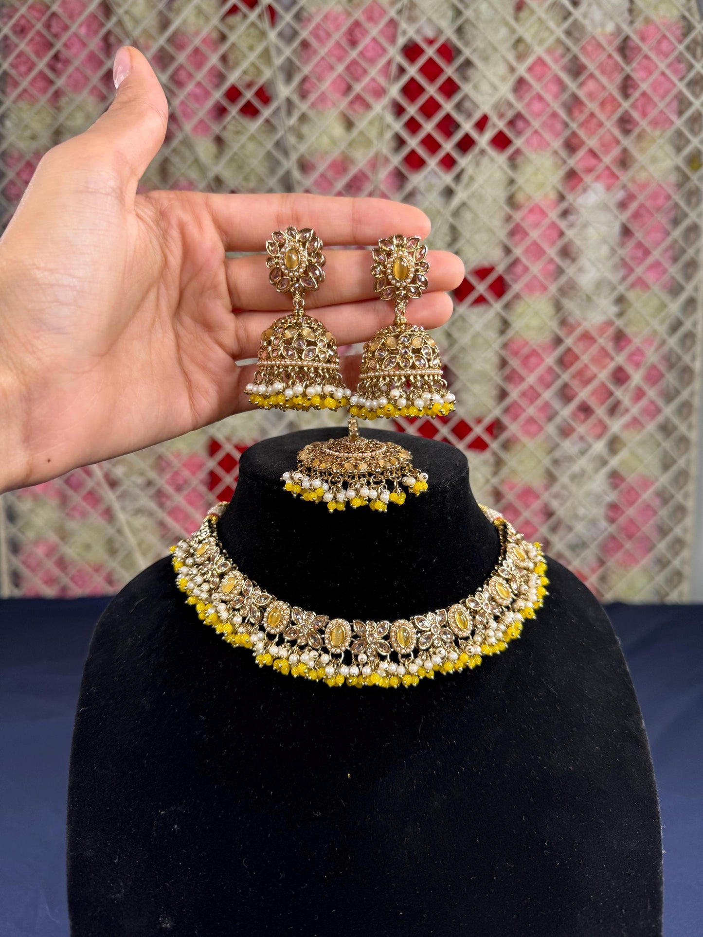 Indian jewlery set/Necklace Set/  Choker/ Bollywood Jewelry/ Indian jewelry/ Pakistani necklace/ punjabi necklace/bridal/